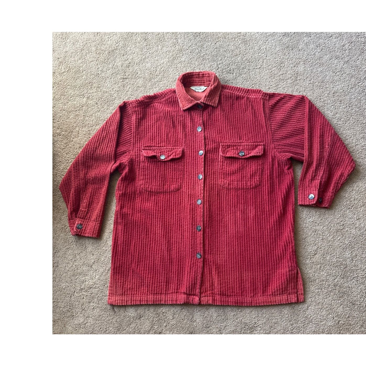 Eddie Bauer Vintage Eddie Bauer oversize Baggy Chorduroy shirt jacket L Size L / US 10 / IT 46 - 11 Thumbnail