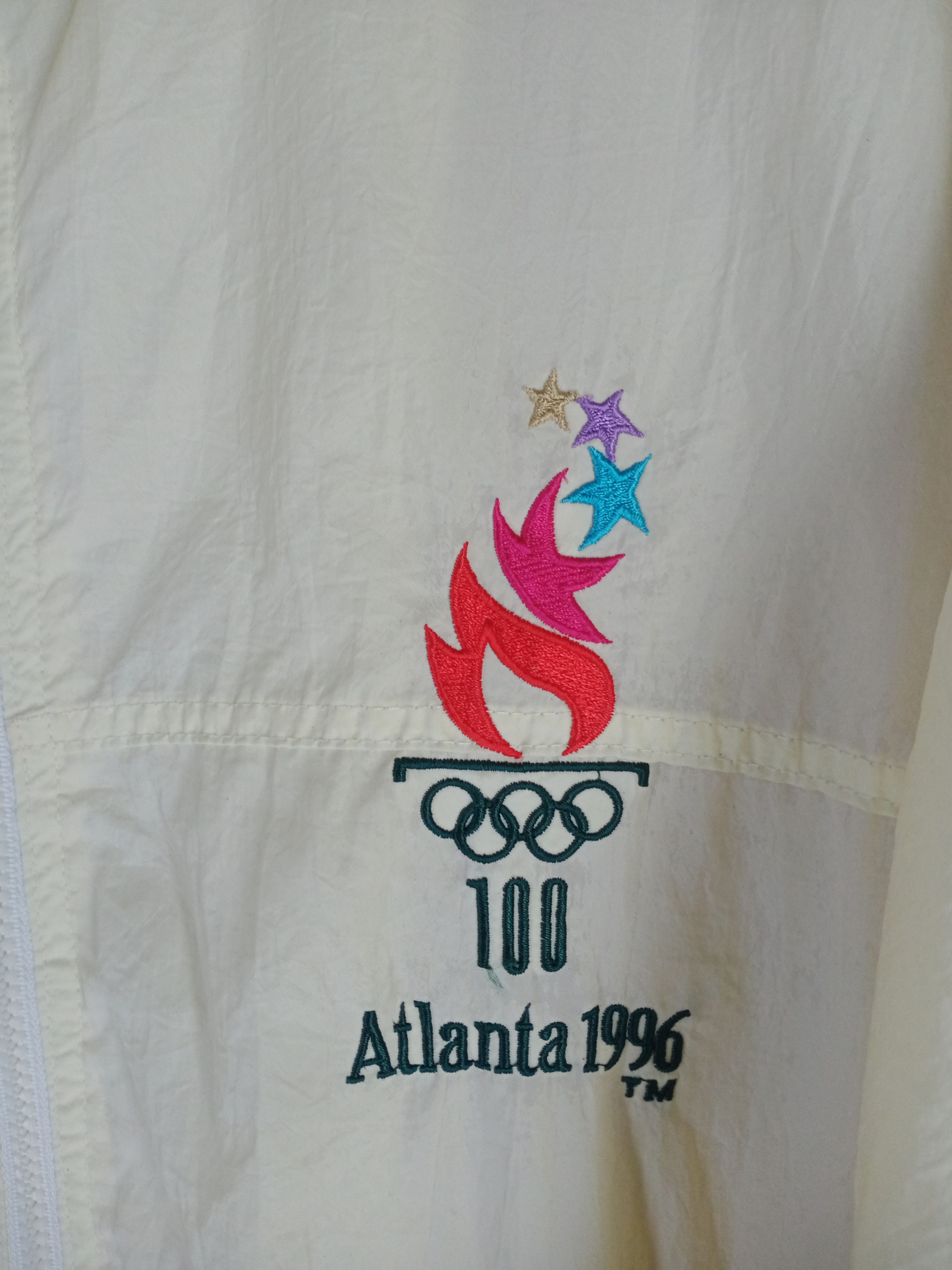 USA Olympics Rare Vintage Starter Olympic Atlanta 1996 Windbreaker Jacket Size US XL / EU 56 / 4 - 6 Thumbnail