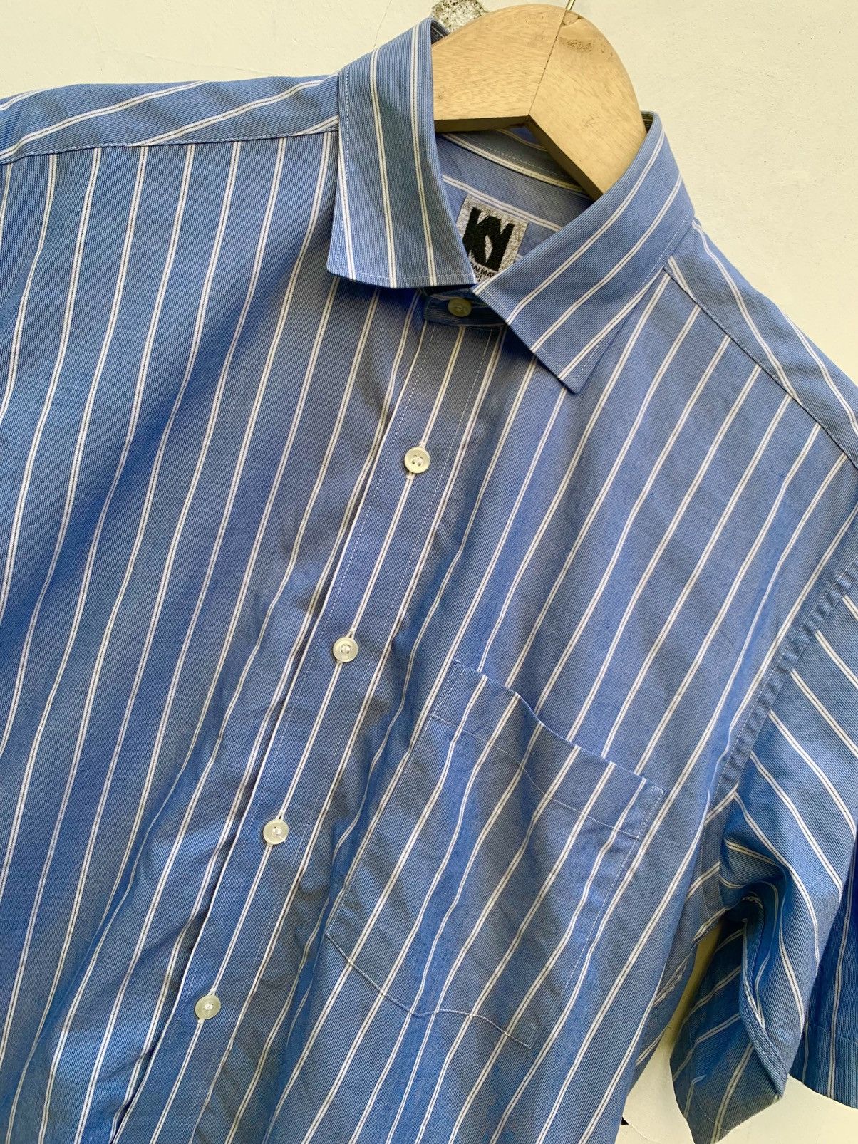 Kansai Yamamoto Vintage kansai man by kansai yamamoto pin striped shirts Size US M / EU 48-50 / 2 - 2 Thumbnail