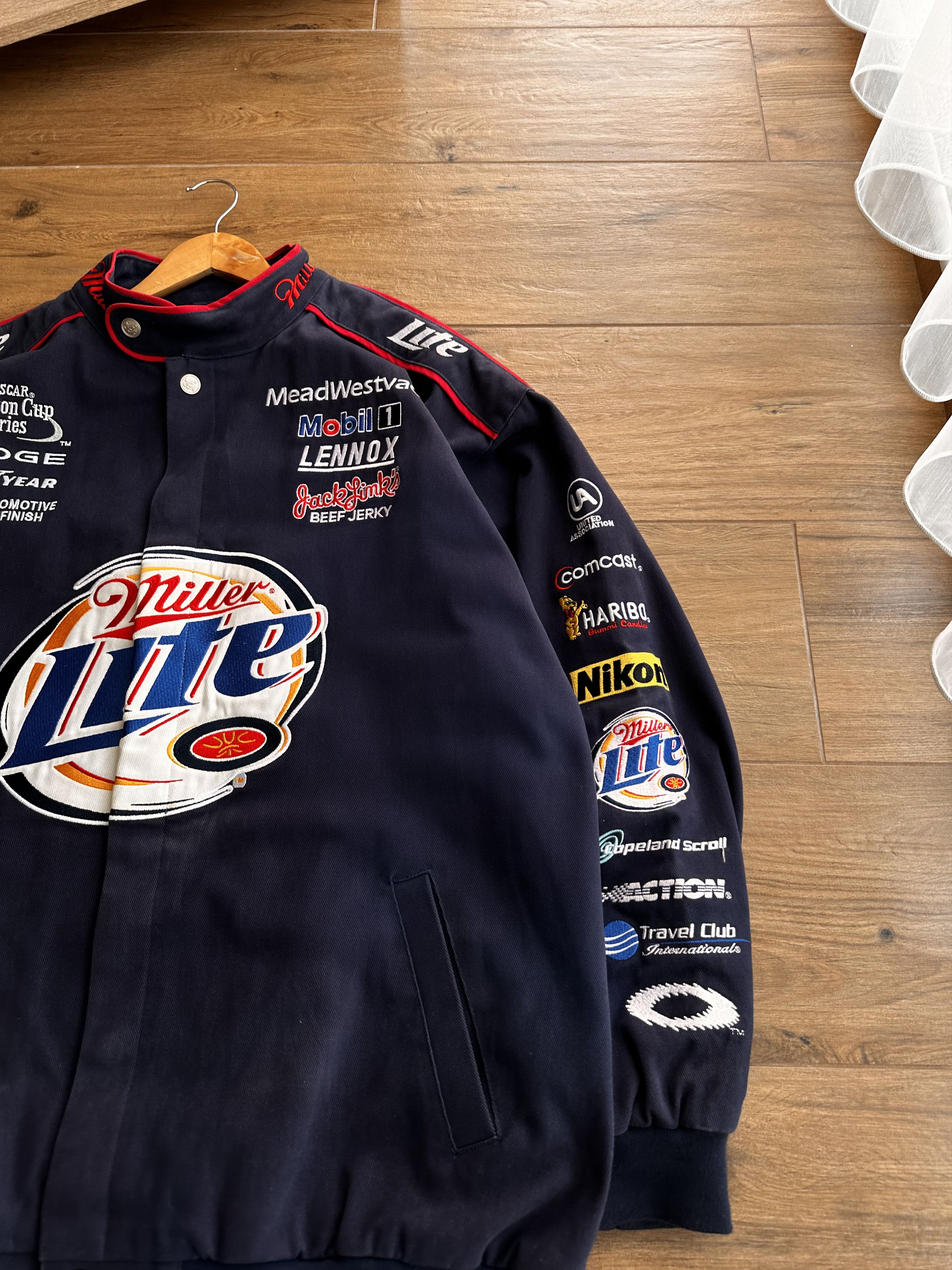 NASCAR Vintage Rusty Wallace NASCAR Miller Lite Chase Racing Jacket Size US XL / EU 56 / 4 - 10 Thumbnail