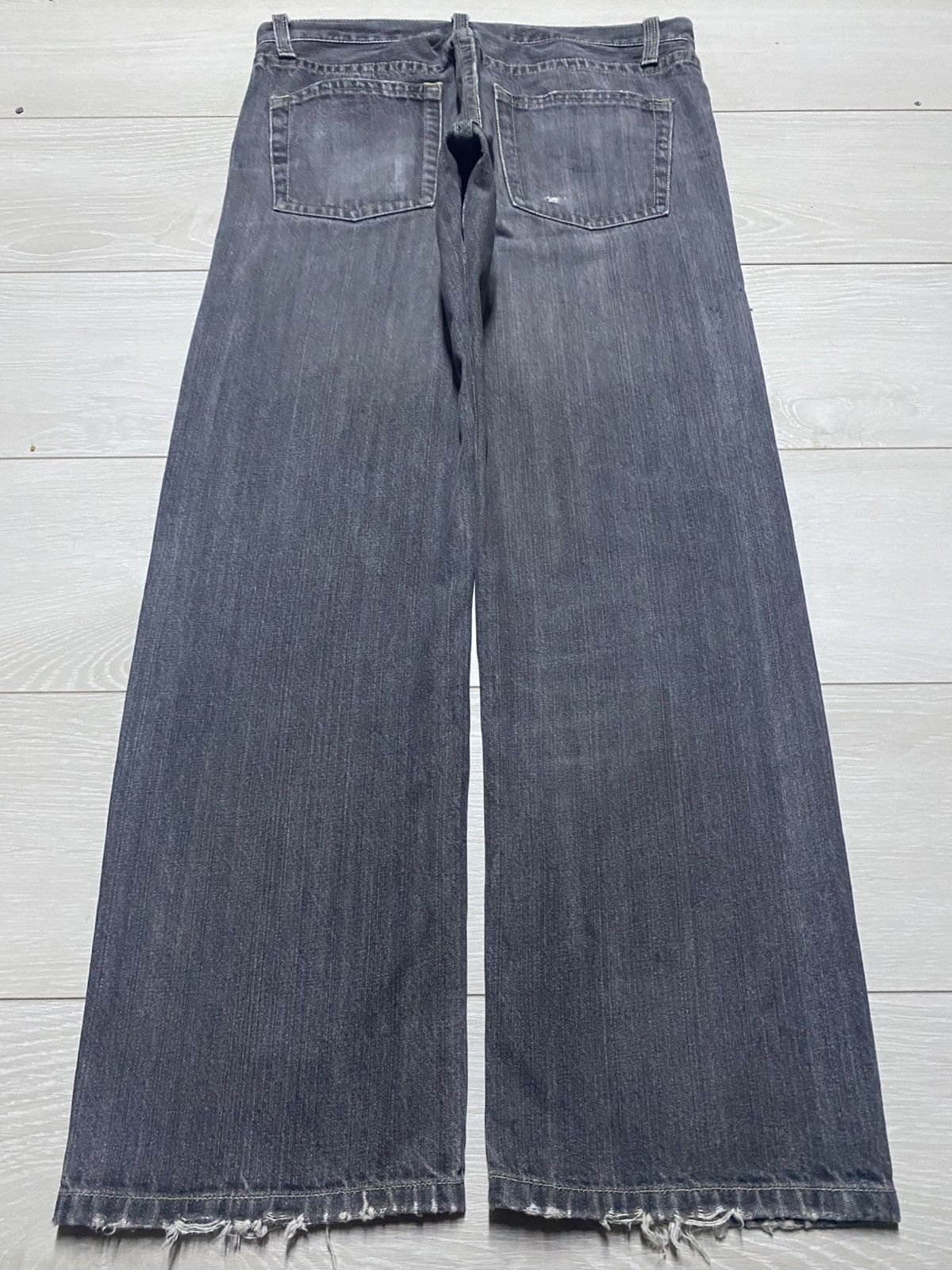 Japanese Brand Vintage Japanese Brand Denim Distresed Loose Jeans Size US 34 / EU 50 - 2 Thumbnail