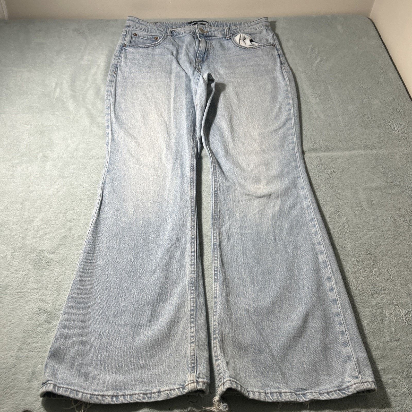 JNCO Aeropostale Beyond Baggy Bell Bottom Jeans 36x33 Flare Dojo Size 36" / US 14 / IT 50 - 16 Thumbnail