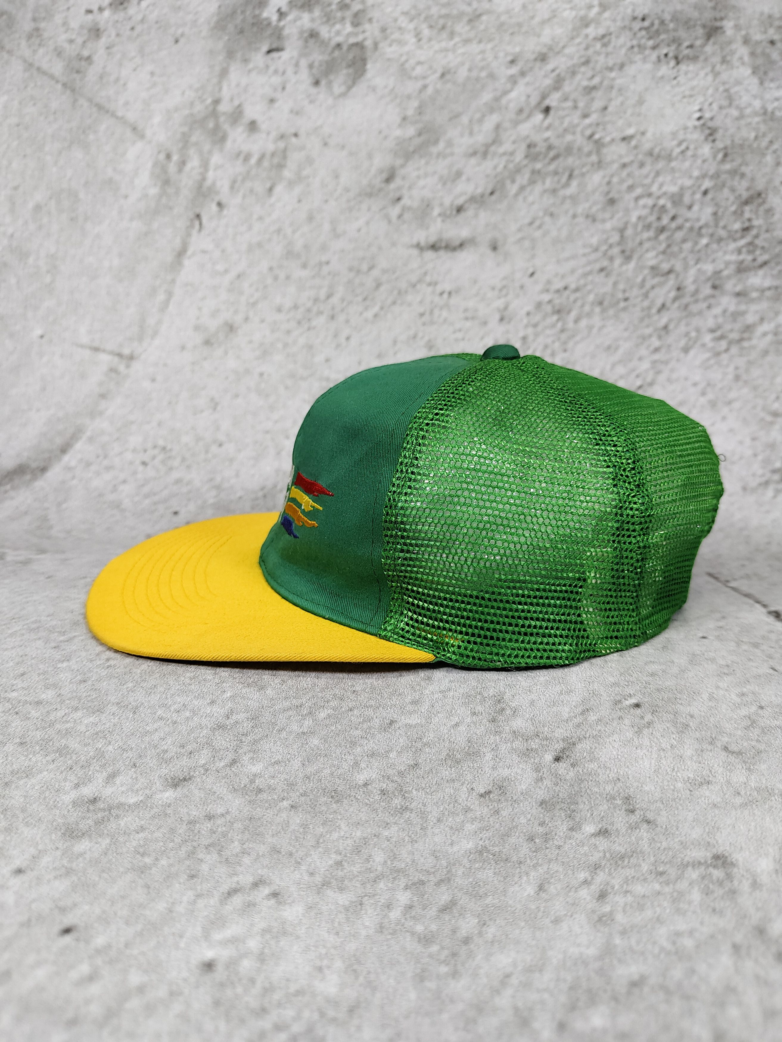 Benetton 90s Benetton🔥F1 Racing Team Embroidered Logo Trucker Hat Size ONE SIZE - 4 Thumbnail