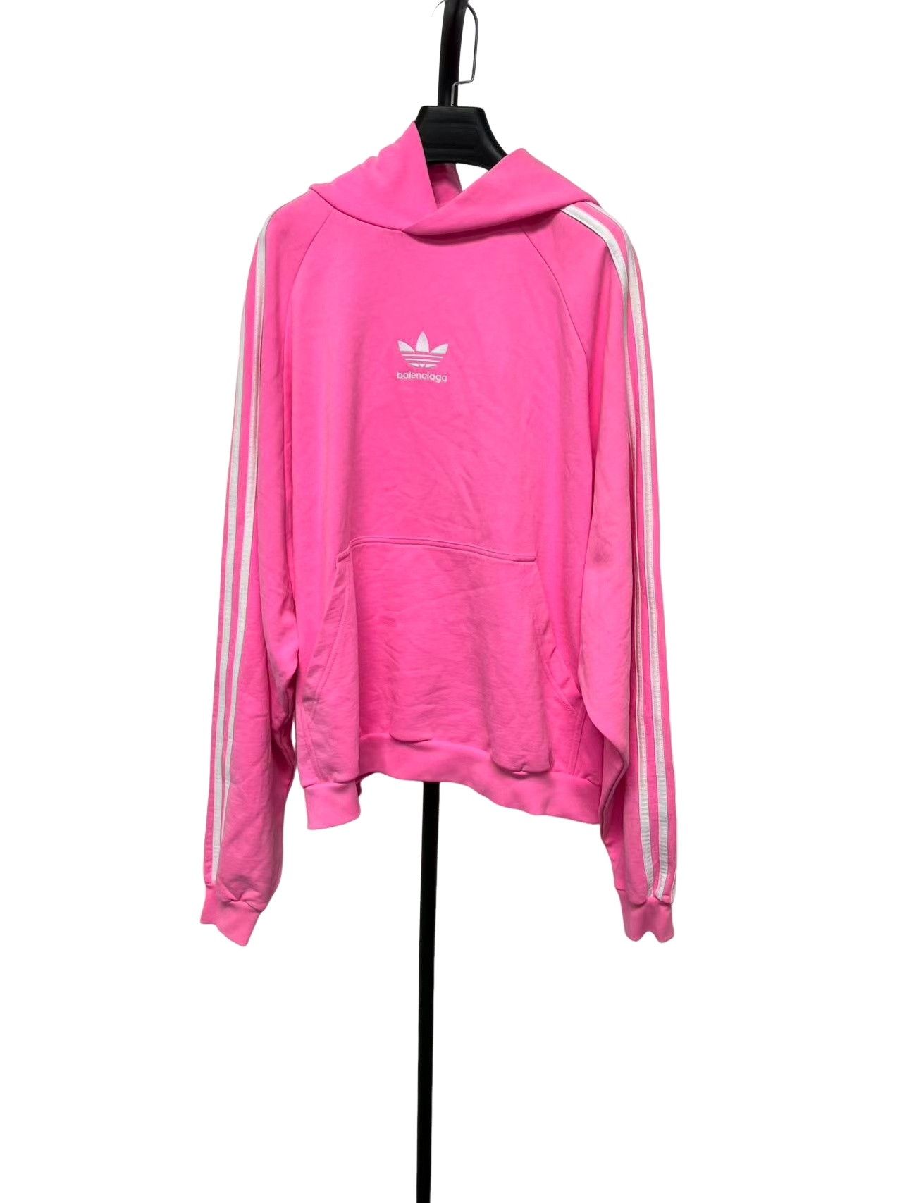 Balenciaga Balenciaga x Adidas Pink Logo Hoodie Size 2 Size US M / EU 48-50 / 2 - 1 Thumbnail