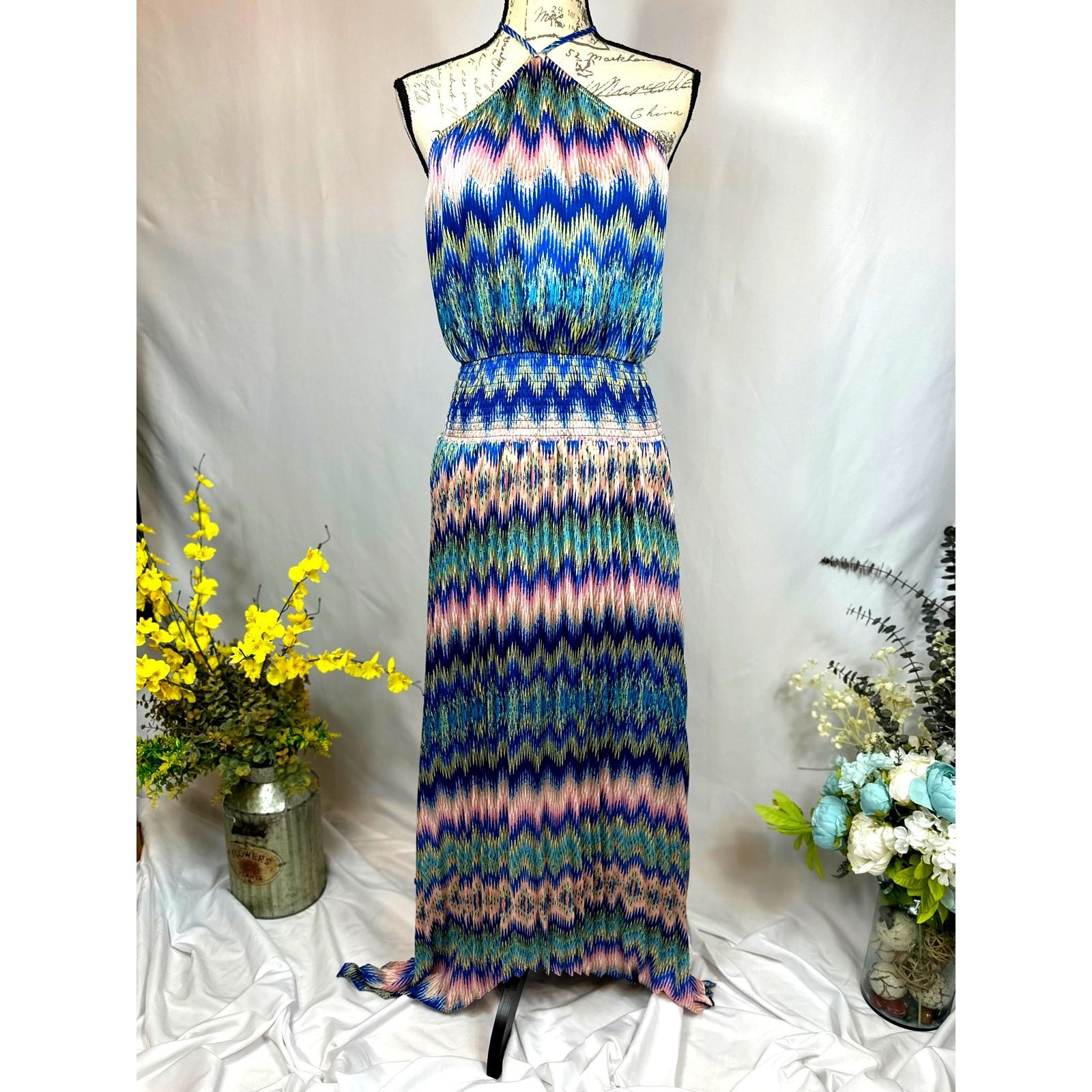 Ramy Brook Ramy Brook Giana Chevron-Print Handkerchief Maxi Dress S Size S / US 4 / IT 40 - 11 Thumbnail
