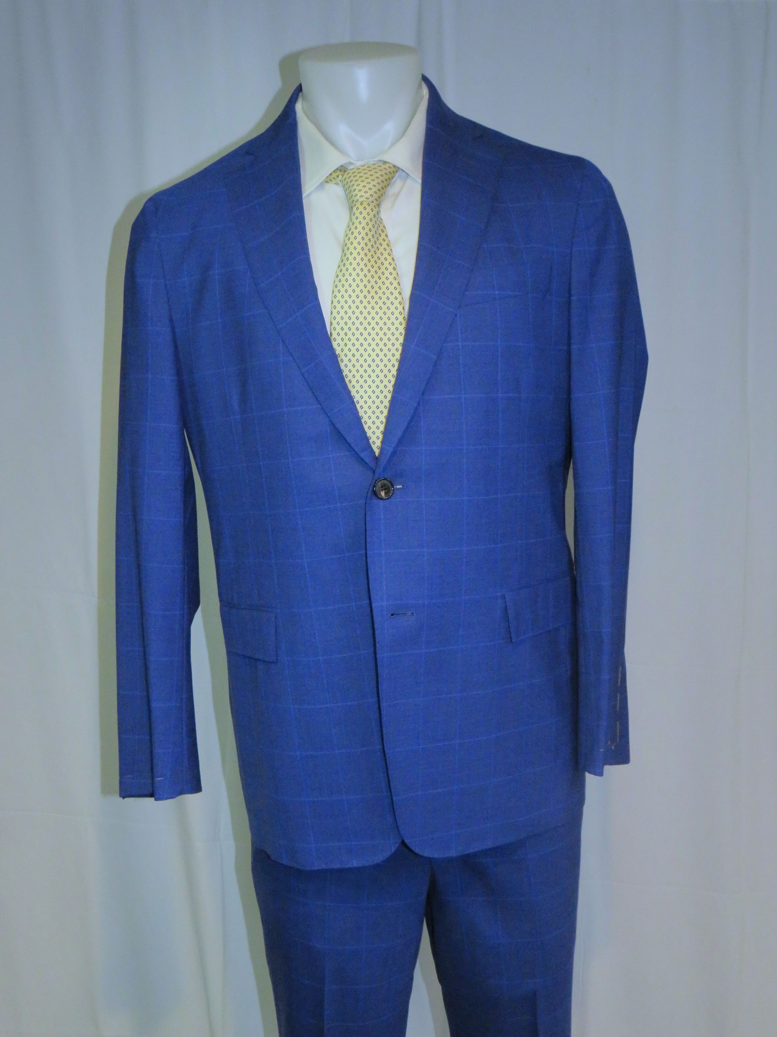 Brooks Brothers Golden Fleece Current Blue Plaid Two Button Suit 40R NWT Size 40R - 3 Thumbnail