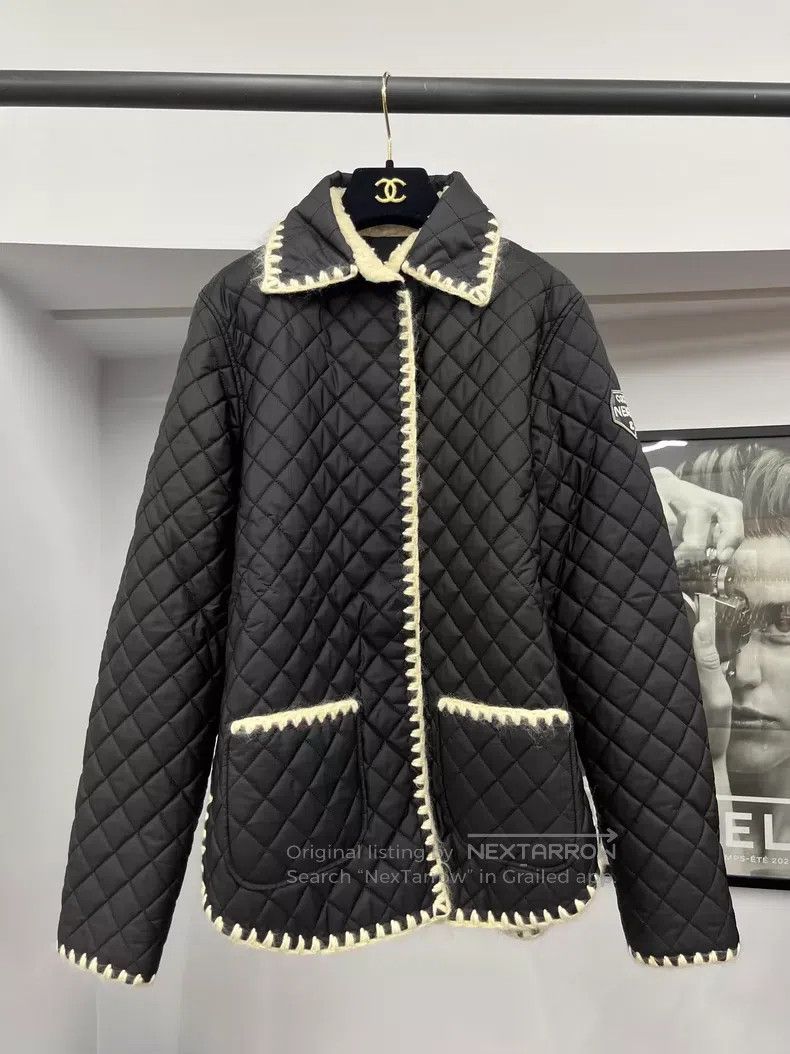 Chanel Chanel Ski series black diamond-patterned cotton suit coat Size XS / US 0-2 / IT 36-38 - 1 Thumbnail