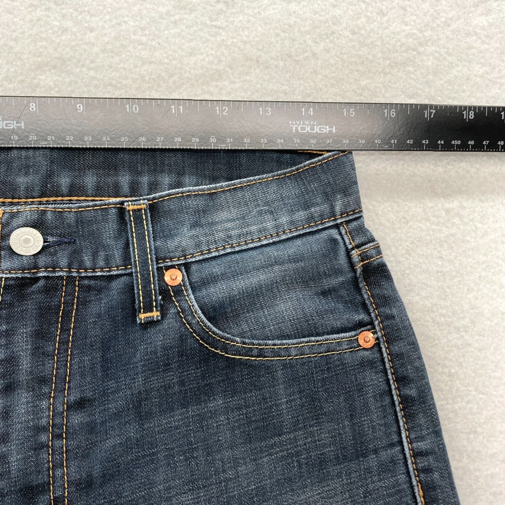 Levi's Levi's 513 Jeans Mens 30x32 Slim Fit Straight Leg Blue Denim Mid Rise Stretch Size US 30 / EU 46 - 6 Thumbnail