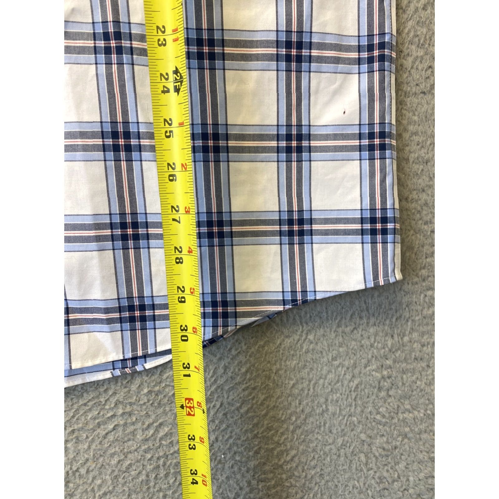 Jos. A. Bank Jos. A. Bank Men's Shirt L Woven Cotton Blend Short Sleeve Plaid Multicolor Classic Fit Button-Up Casual Formal Wedding Size US L / EU 52-54 / 3 - 6 Thumbnail