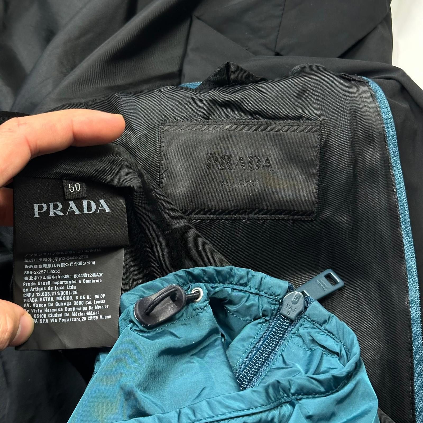 Prada Prada 2017 Nylon Blazer Jacket + Removable Nylon Hood - IT50 Size 38R - 9 Thumbnail