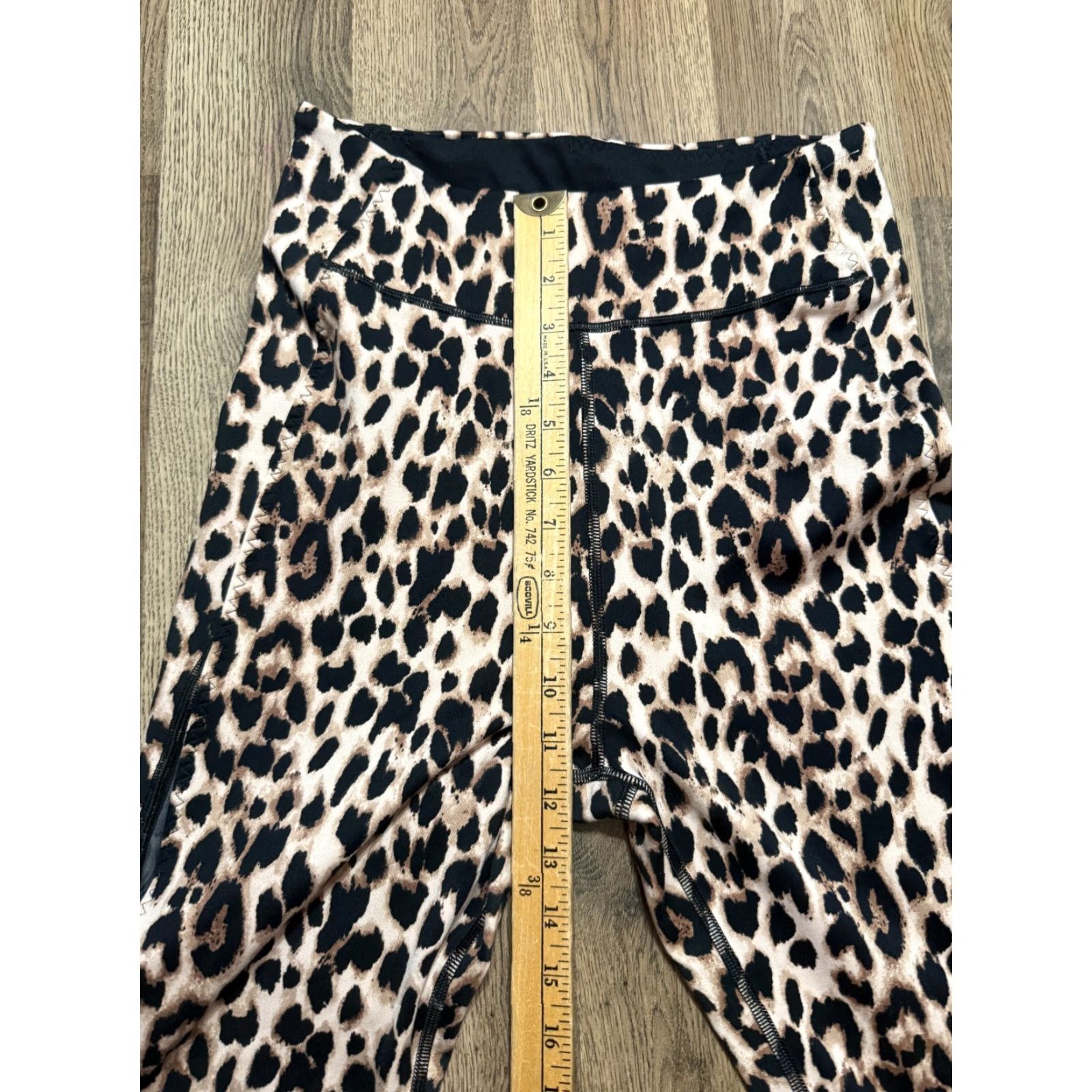 Victoria's Secret Victoria's Secret Pants Women's Size Small Black Brown Cheetah Print Leggings Size 28" / US 6 / IT 42 - 6 Thumbnail