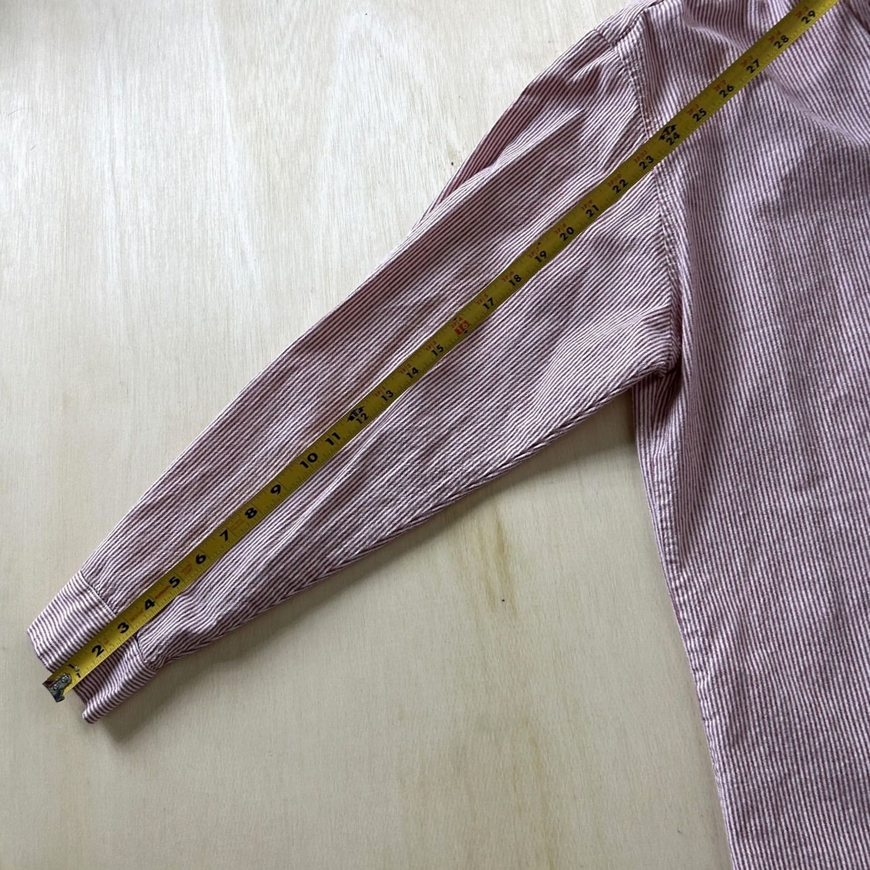 Vintage VINTAGE The Lazy LS Brand Shirt Mens Large Red Stripe Long Sleeve Henley Cotton Size US L / EU 52-54 / 3 - 6 Thumbnail