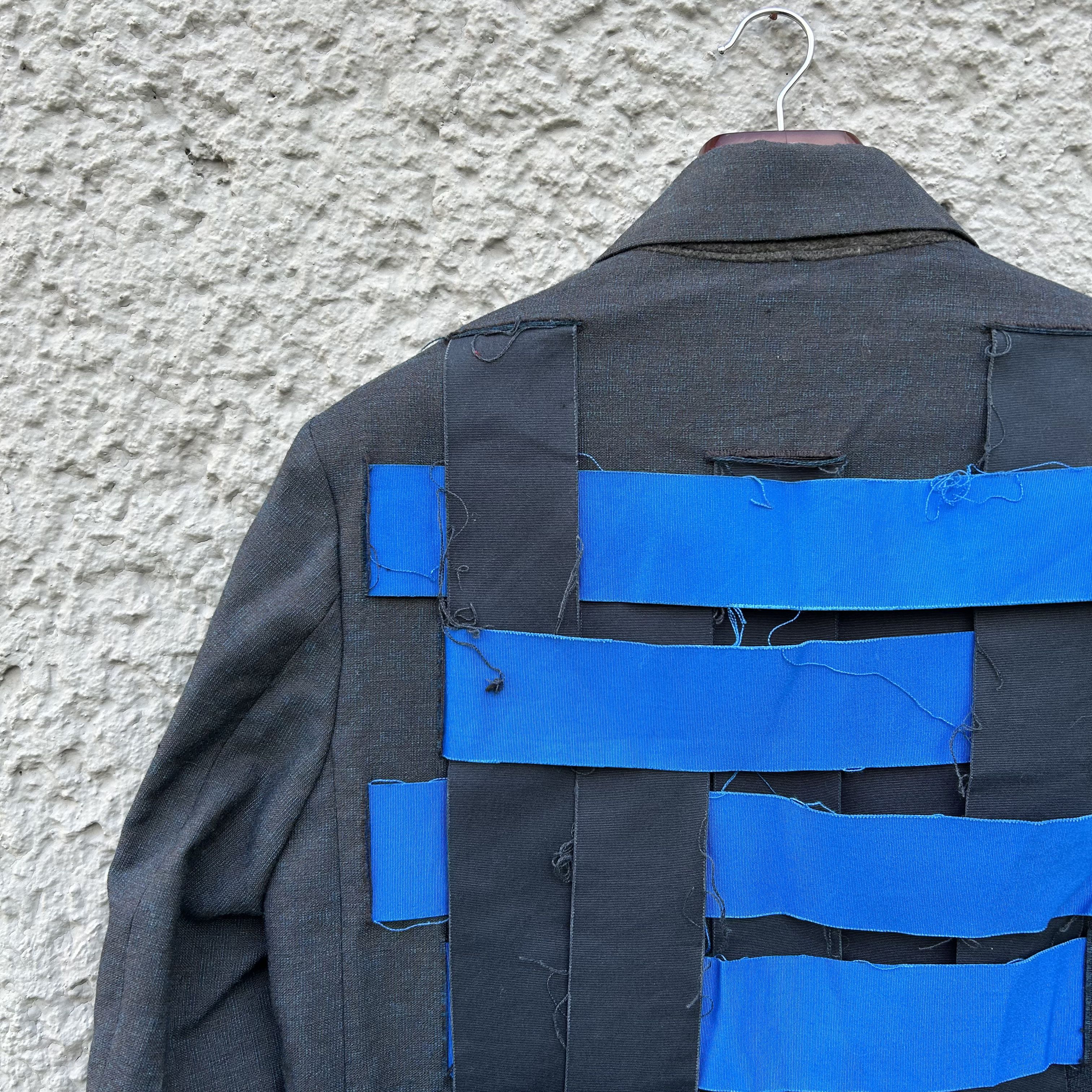 Namacheko Namacheko Blue Coat Jacket Patchwork Detailing Size US L / EU 52-54 / 3 - 3 Thumbnail