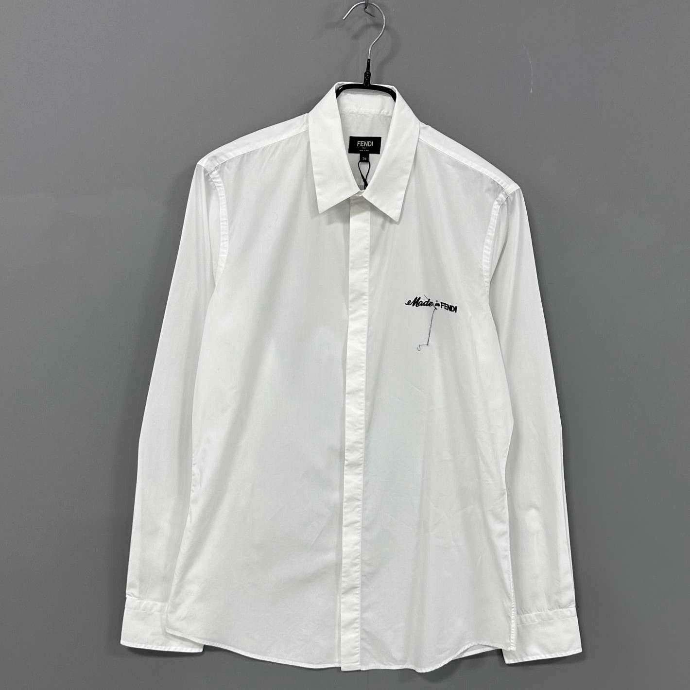 Fendi Fendi Retro Embroidered Shirt s Men Size US S / EU 44-46 / 1 - 1 Thumbnail