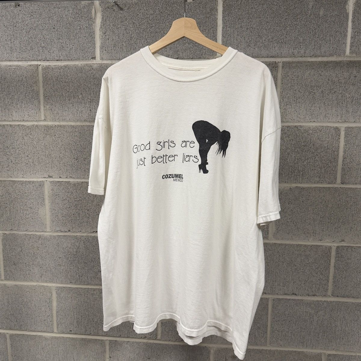 Vintage Good Girls Are Just Better Liars Shirt ERD Grunge Faded Size US XXL / EU 58 / 5 - 4 Thumbnail