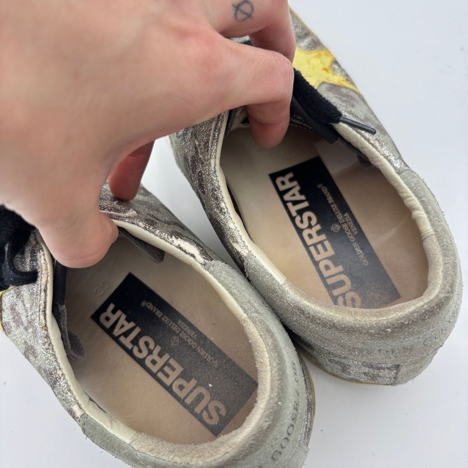 Golden Goose Golden Goose Superstar GGDB Glitter Leopard Sneakers 39 US 9 Size US 9 / IT 39 - 9 Thumbnail