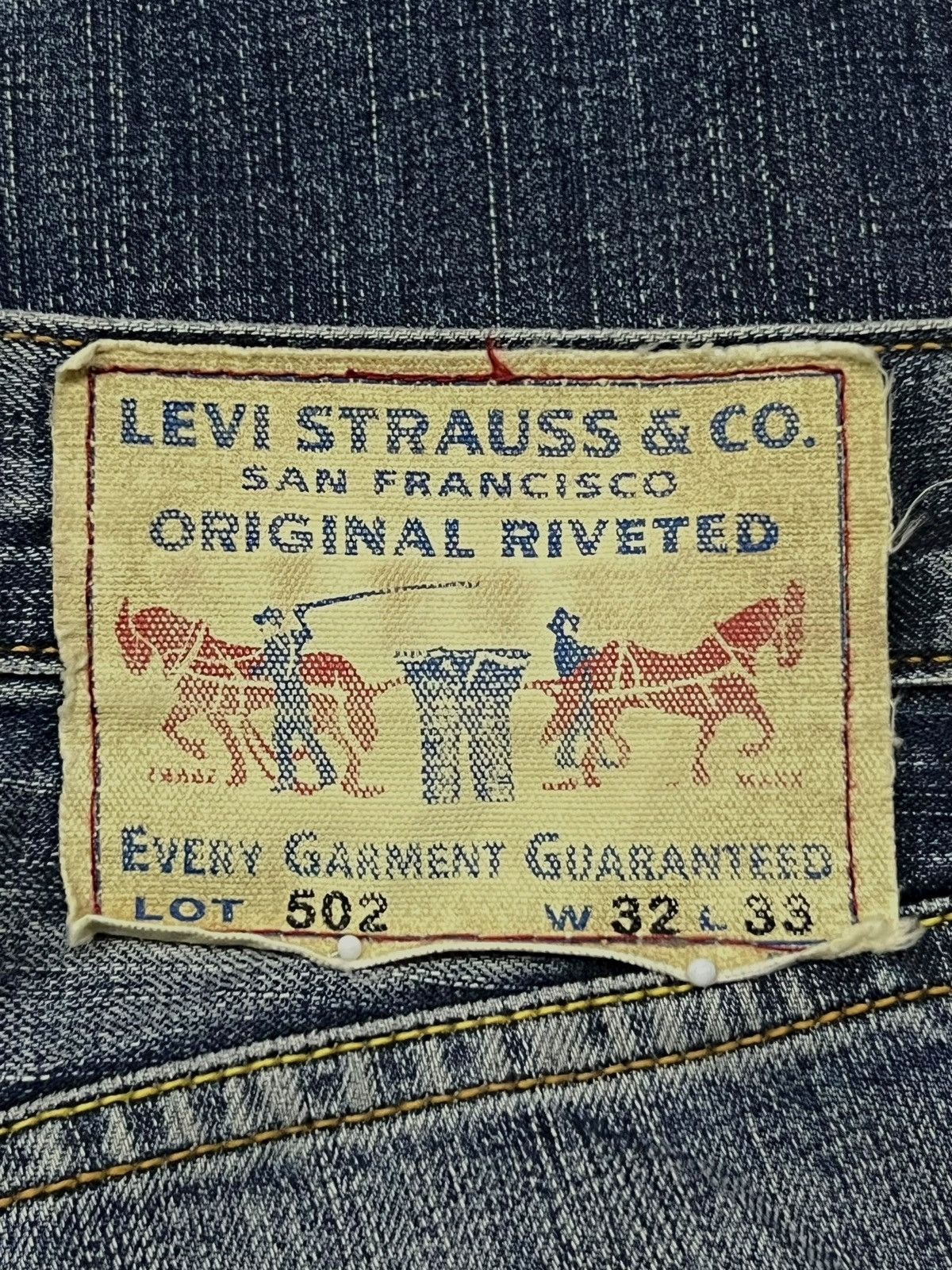 Levi's Vintage Levi’s 502 - Faded Wash, Distressed Denim Size US 33 - 13 Thumbnail
