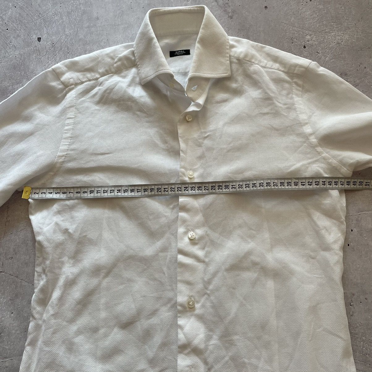 Barba Napoli Barba Napoli White Men's Buttons up Shirt Size 38 Size US M / EU 48-50 / 2 - 9 Thumbnail