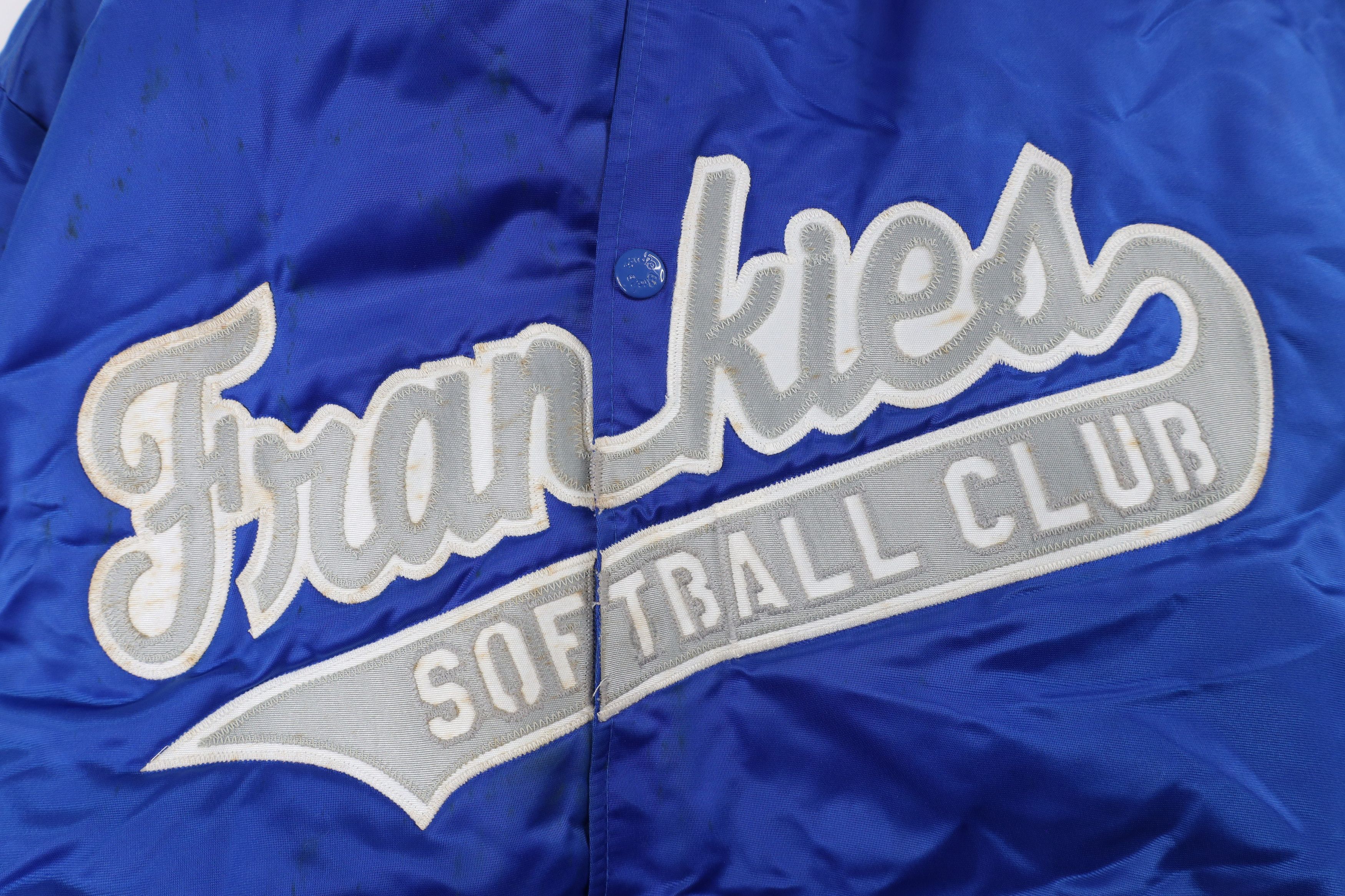 Vintage Vintage 70s 80s Frankies Softball Satin Bomber Jacket Size US XL / EU 56 / 4 - 5 Thumbnail