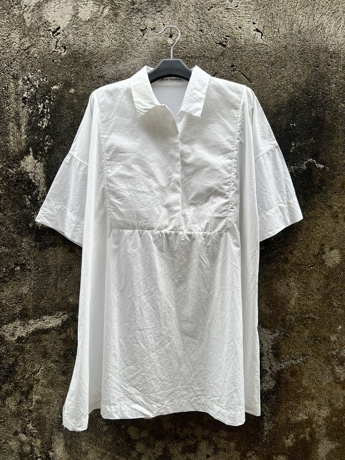 Acne Studios Acne Studios Sena Dry Pop Shirt Dress Size L / US 10 / IT 46 - 2 Thumbnail