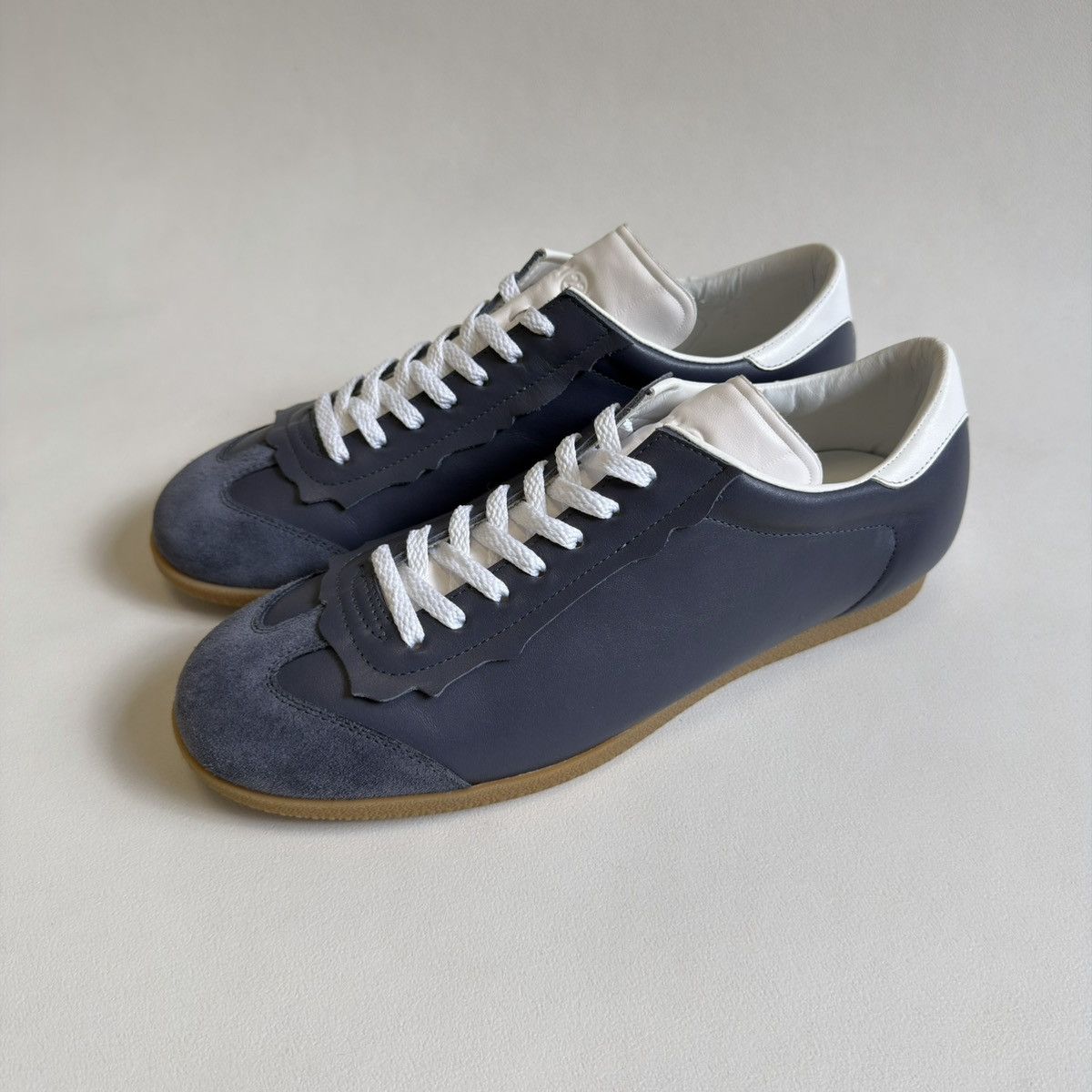 Maison Margiela Gray Leather ‘Featherlight’ Sneakers Size US 10 / EU 43 - 6 Thumbnail