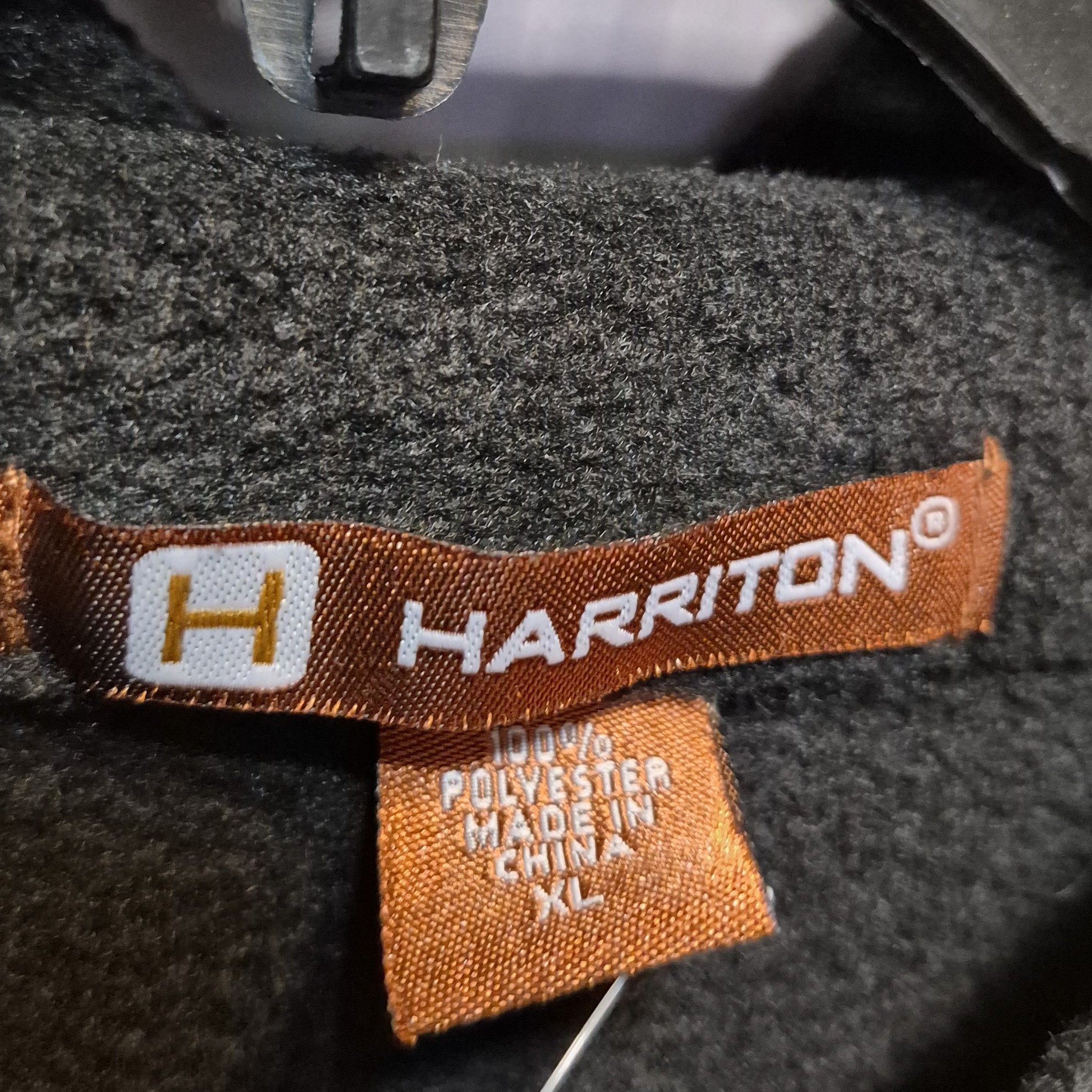 Harriton Black XL Fleece Zip-Up Jacket with Pink Ribbon- Harriton Size XL / US 12-14 / IT 48-50 - 4 Thumbnail