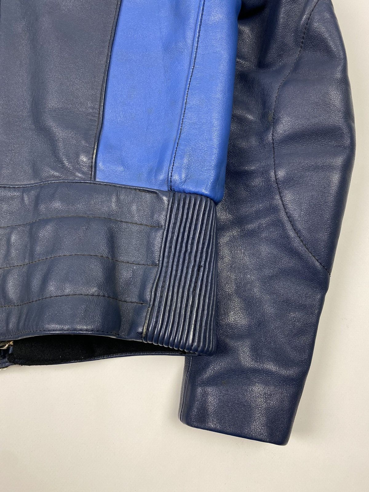 Vintage 1970’s Vintage Harro Two Tone Cafe Racer Leather Jacket Size M / US 6-8 / IT 42-44 - 21 Thumbnail