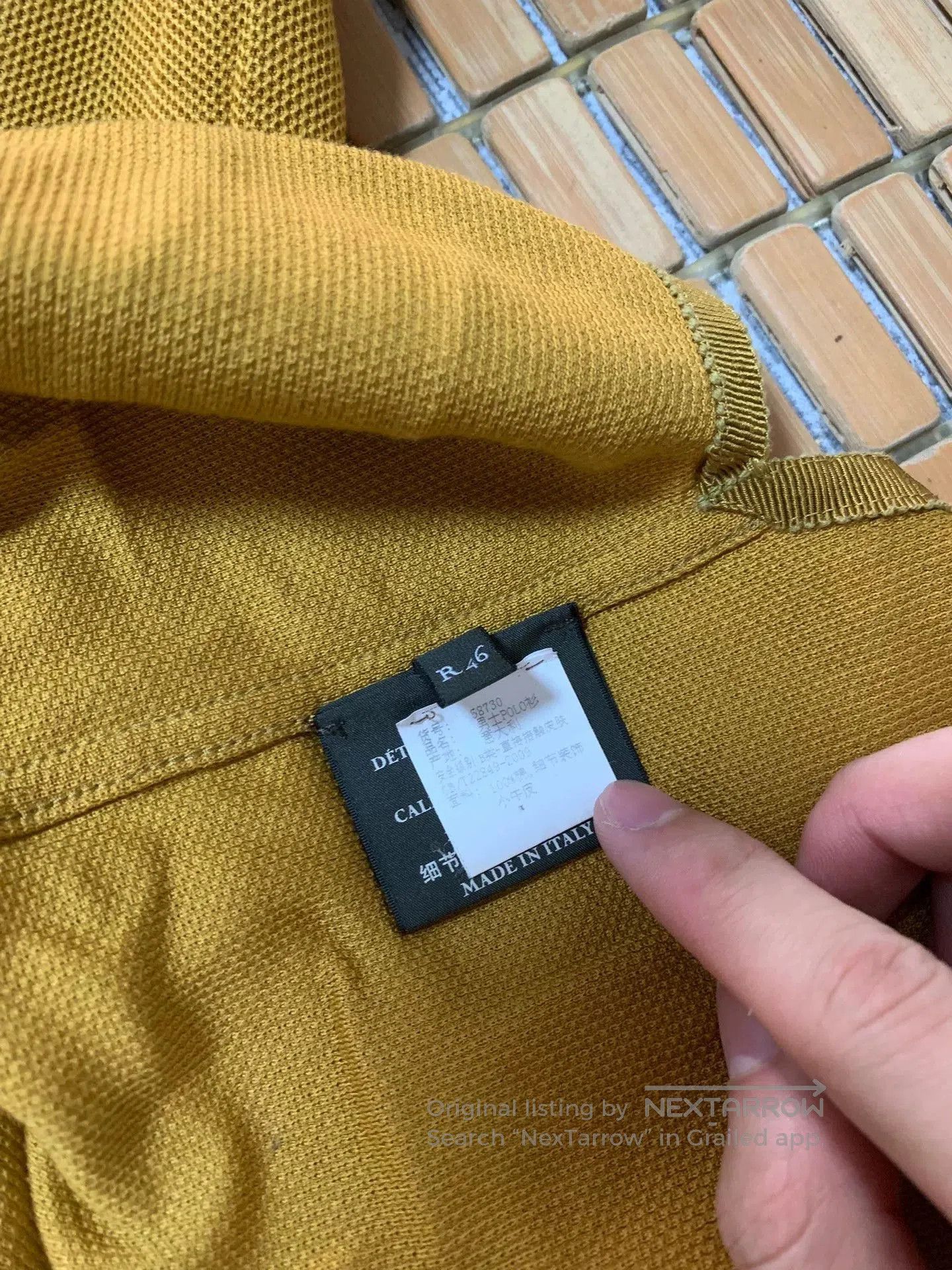 Berluti Berluti Yellow Polo Leather Shirt. Size US S / EU 44-46 / 1 - 4 Thumbnail