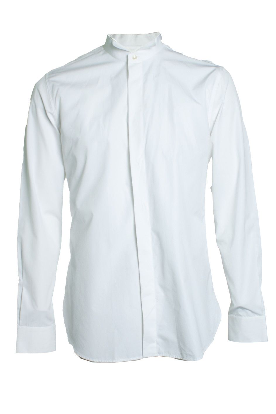 Saint Laurent Paris Saint Laurent, Basic white shirt with round neck Size US M / EU 48-50 / 2 - 1 Thumbnail