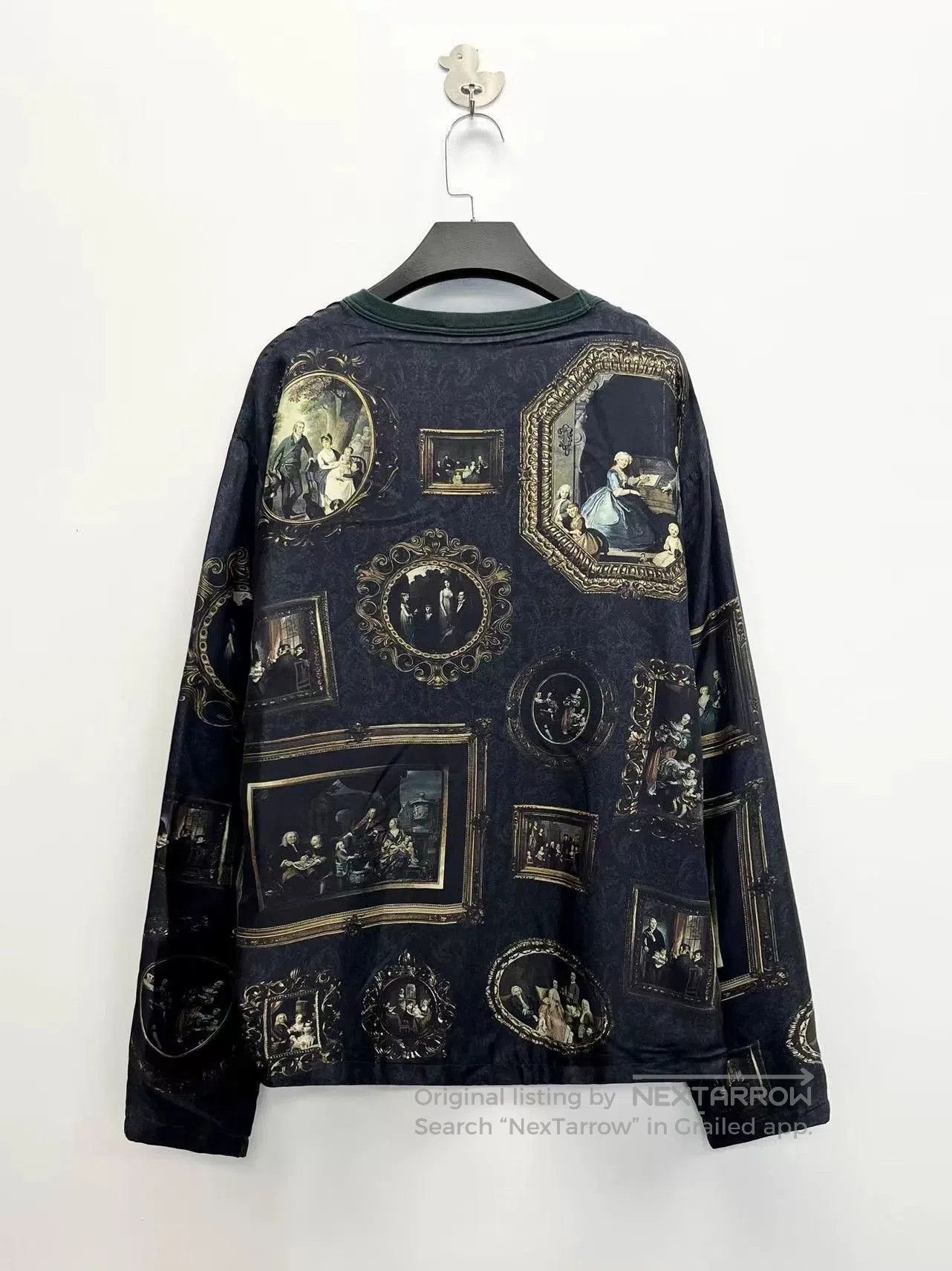 Dolce & Gabbana black vintage floral logo silk sweatshirt. Size US L / EU 52-54 / 3 - 2 Thumbnail