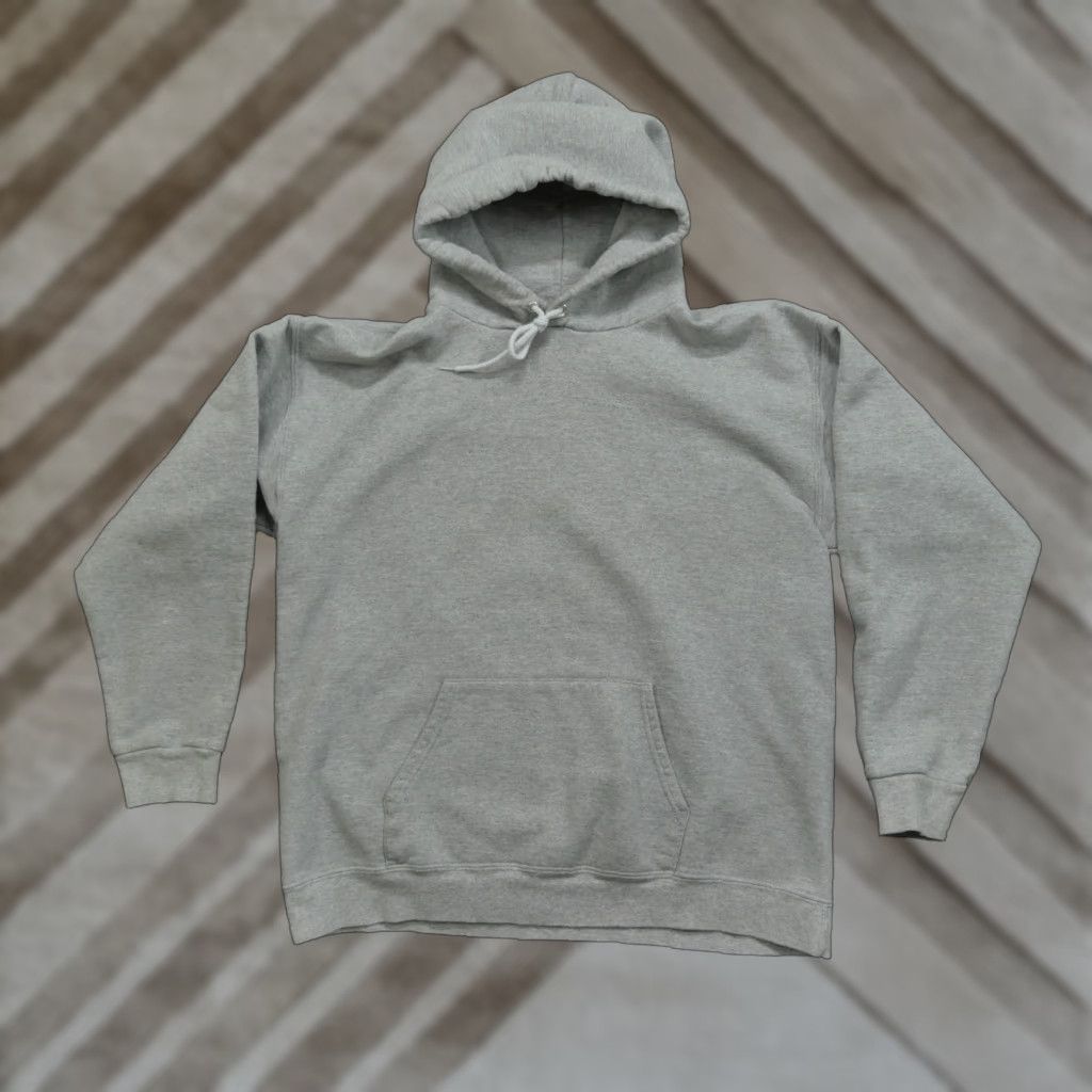 Hanes VINTAGE Hanes Hoodie Men Pullover M Medium Grey Hooded Sweatshirt - Logo, Fleece, Cotton/Polyester, Long Sleeve, Regular Fit, Vintage, 90s/Y2K Mens Size US M / EU 48-50 / 2 - 1 Thumbnail