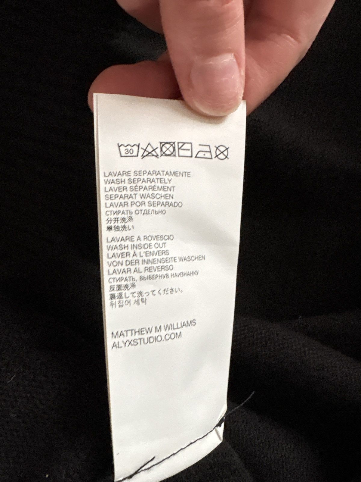 1017 ALYX 9SM black 1017 ALYX 9SM crewneck sweater Size US XL / EU 56 / 4 - 6 Thumbnail