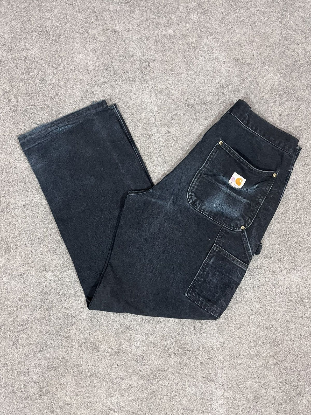 Carhartt × Vintage CARHATT B01 BLK DOUBLEKNEES Size US 31 - 6 Thumbnail