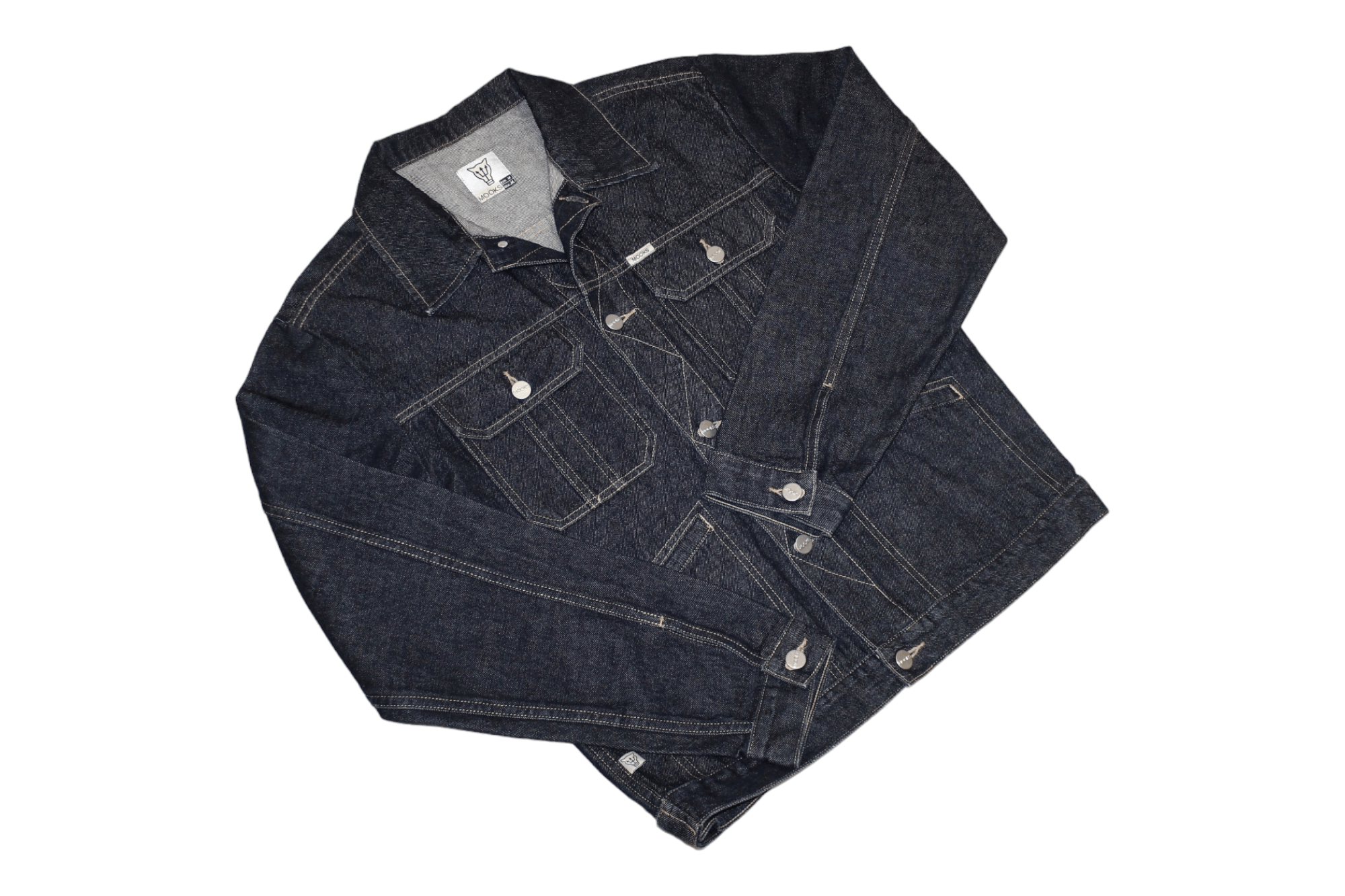 Japanese Brand 💥 Mooks Australia 16oz Raw Denim Work Trucker Jacket Size US M / EU 48-50 / 2 - 6 Thumbnail