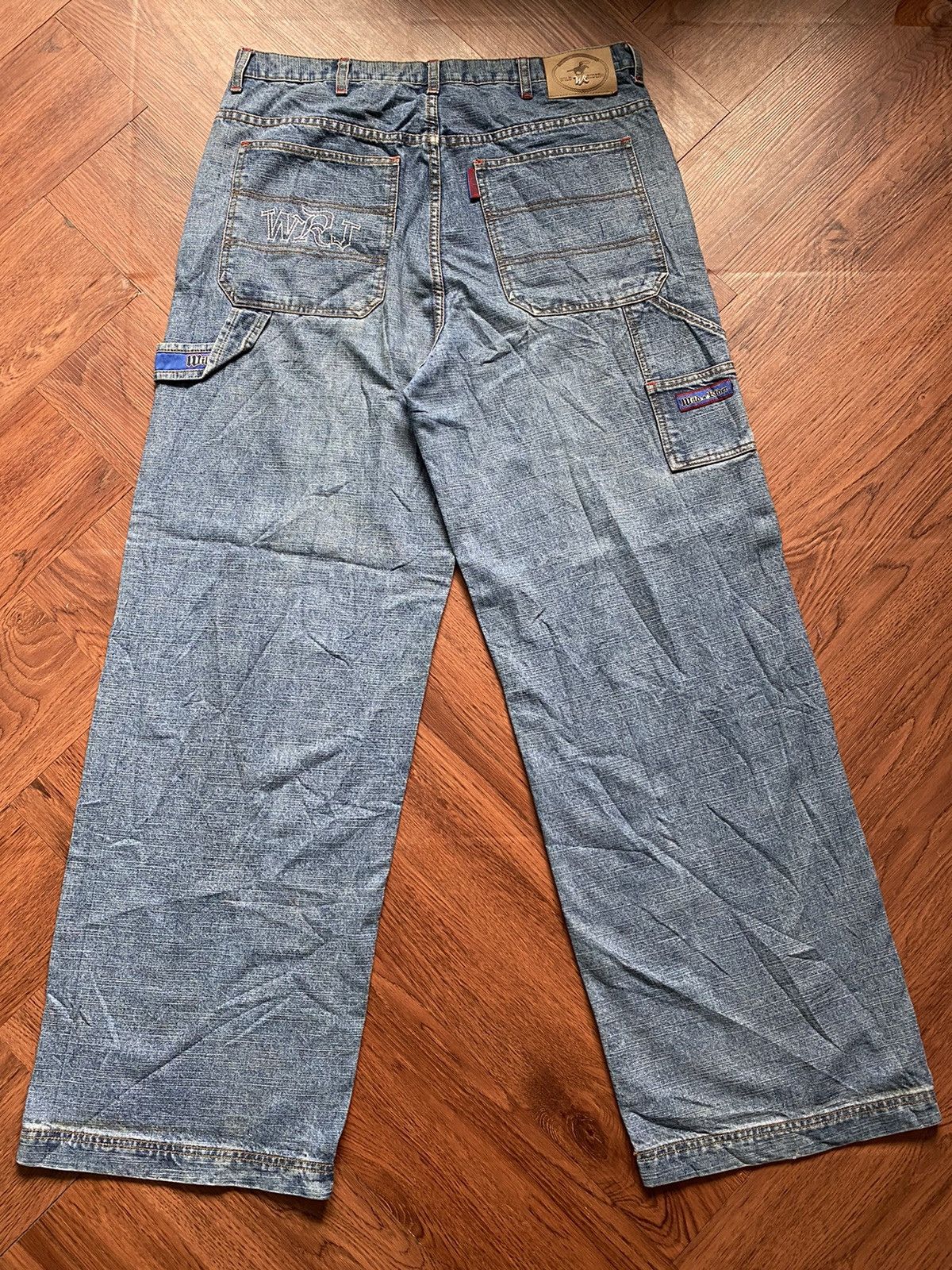 Japanese Brand × Vintage Wild Rider Baggy Jeans Size US 35 - 1 Thumbnail