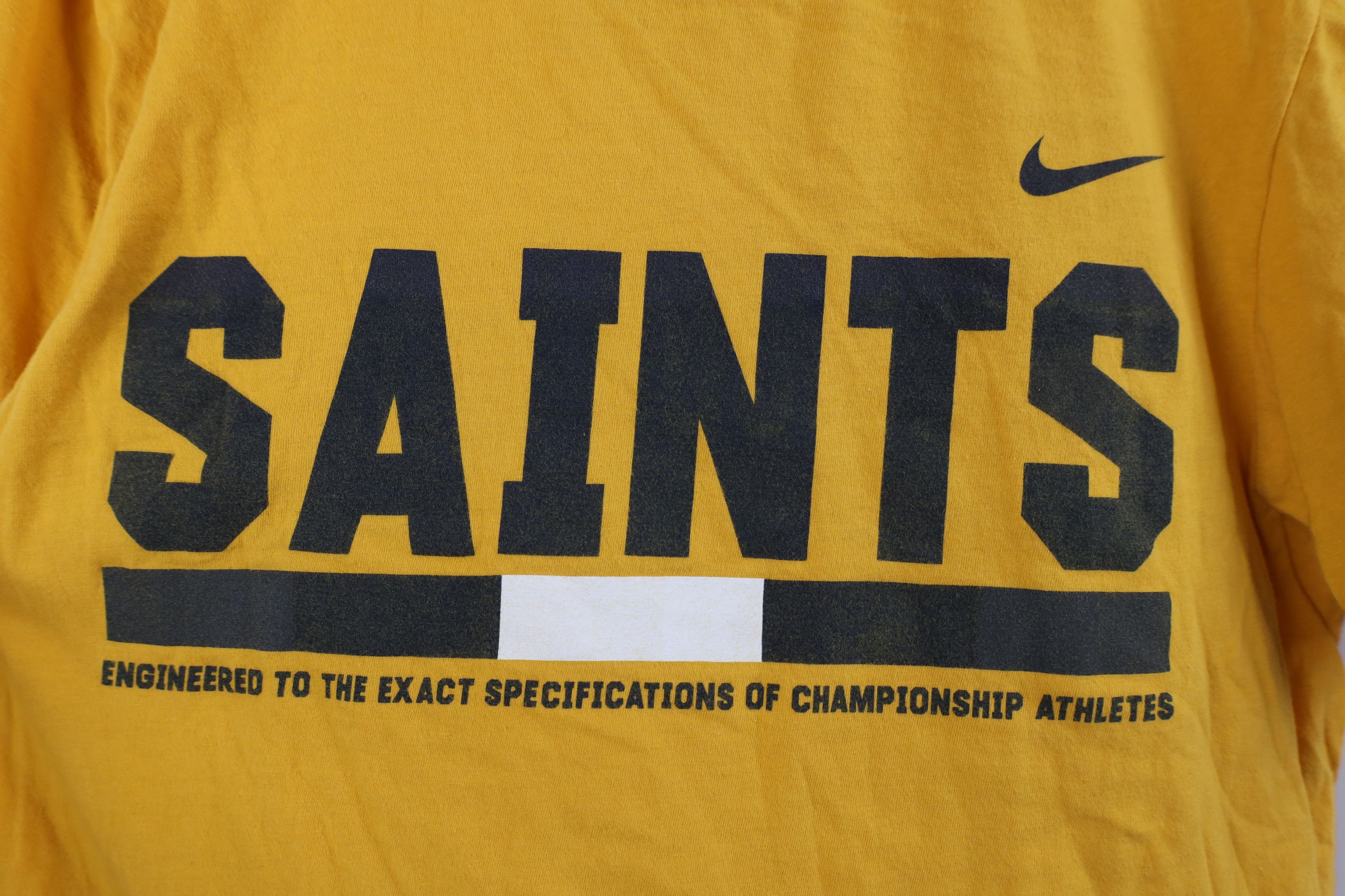 Nike Nike Faded Spell Out Saints Short Sleeve T-Shirt Yellow Size US S / EU 44-46 / 1 - 4 Thumbnail