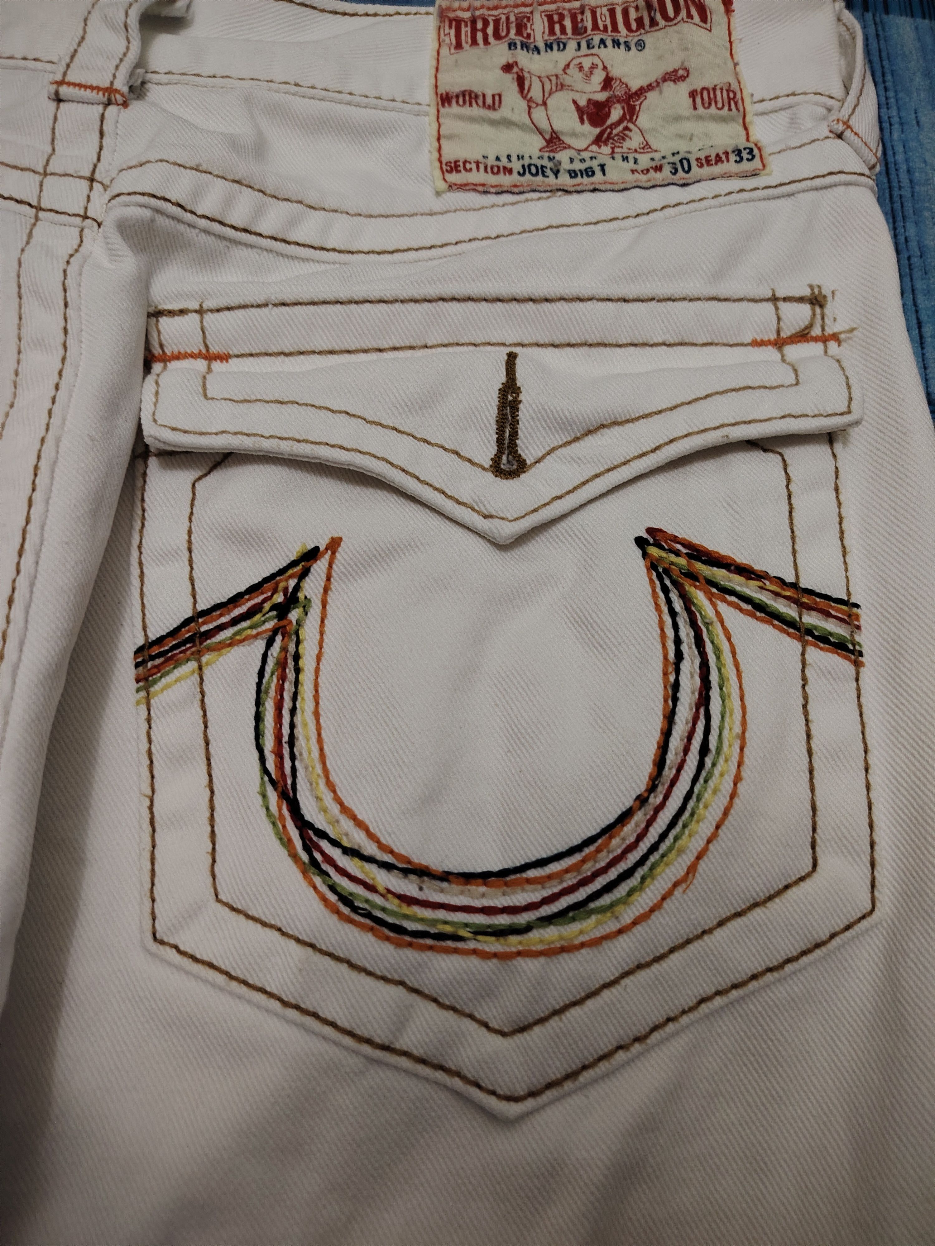 True Religion × Vintage 💥Insane💥 Damage True Religion Jeans Size US 29 - 17 Thumbnail