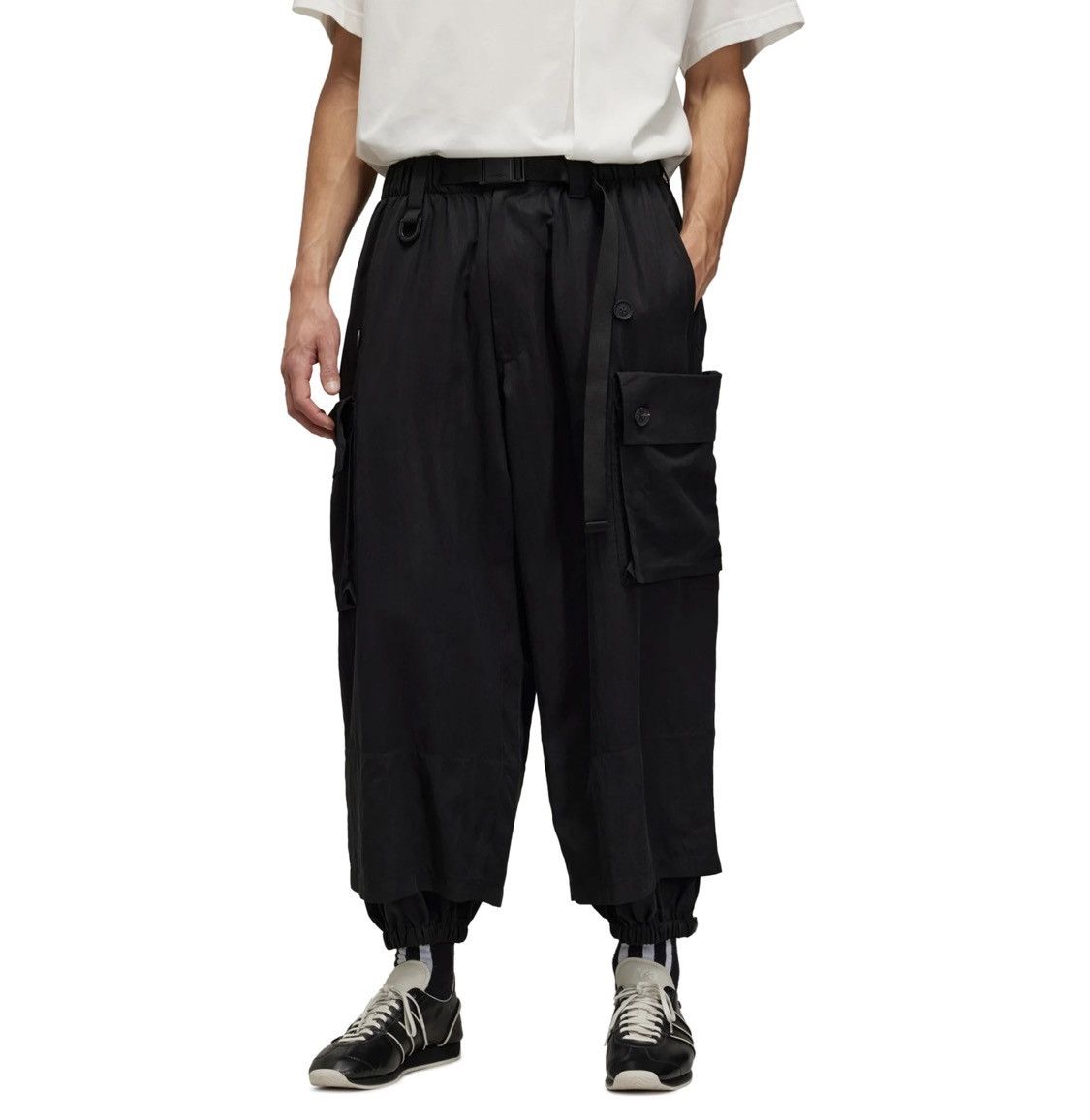 Yohji Yamamoto Y-3 Nylon Twill Cuffed Pants Size US 34 / EU 50 - 1 Thumbnail