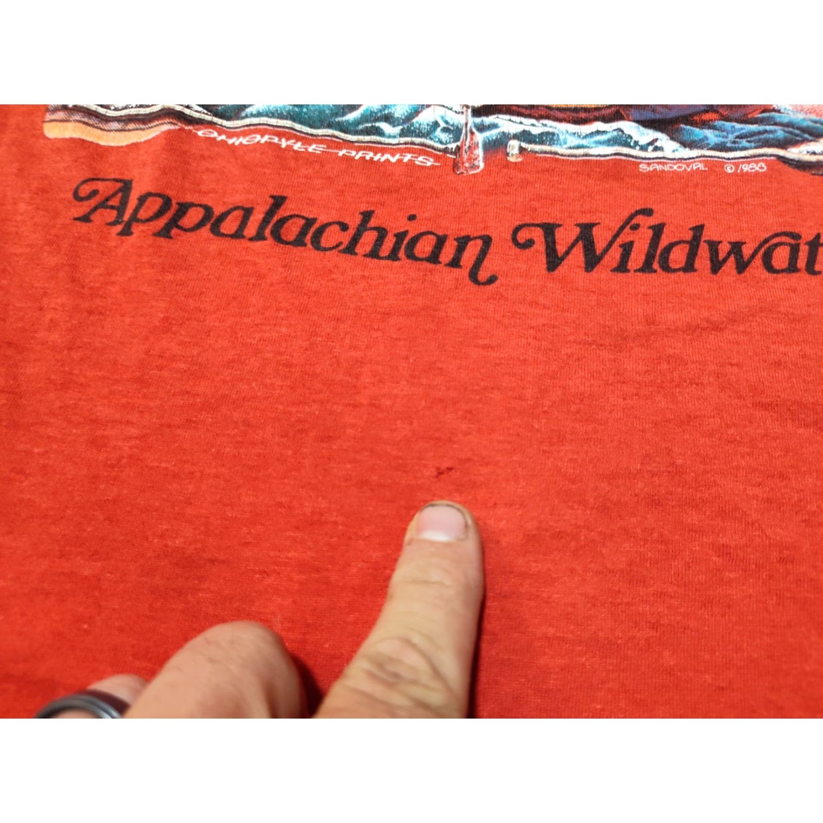 Vintage Vtg Screen Stars Brand Appalachian White Water Wildwaters Tank Top M/L USA Made Size US M / EU 48-50 / 2 - 5 Thumbnail