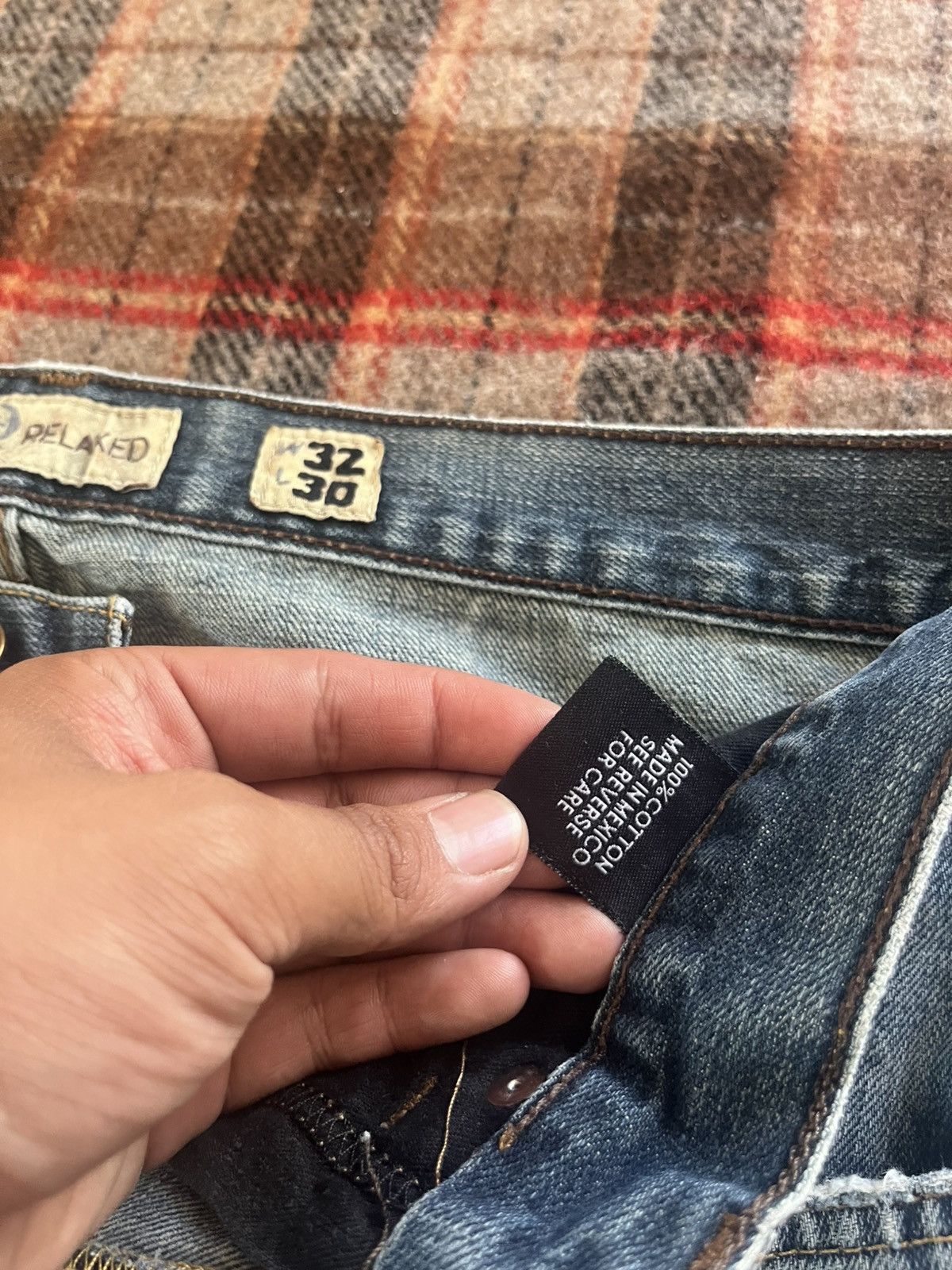 Rsq Vintage 2000’s Skater Grunge Destressed RSQ Y2K Denim Jeans Size US 32 / EU 48 - 7 Thumbnail