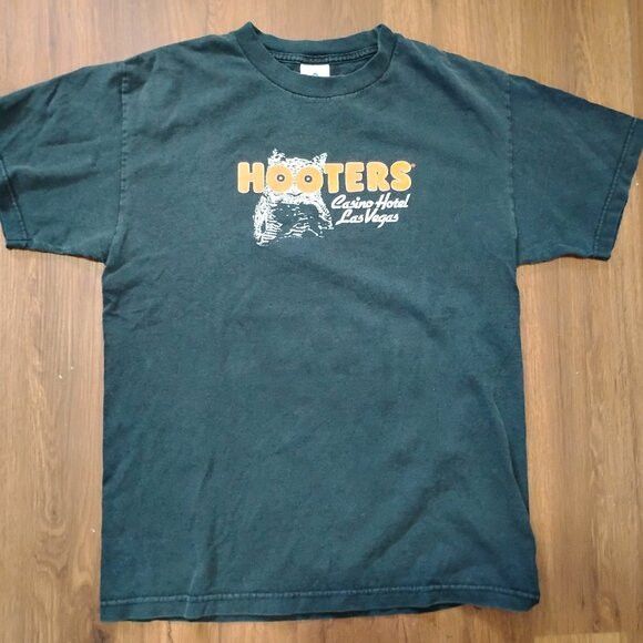 AAA Vintage Hooters Las Vegas No Limit Hold 'Em Poker T-Shirt Size M / US 6-8 / IT 42-44 - 3 Thumbnail