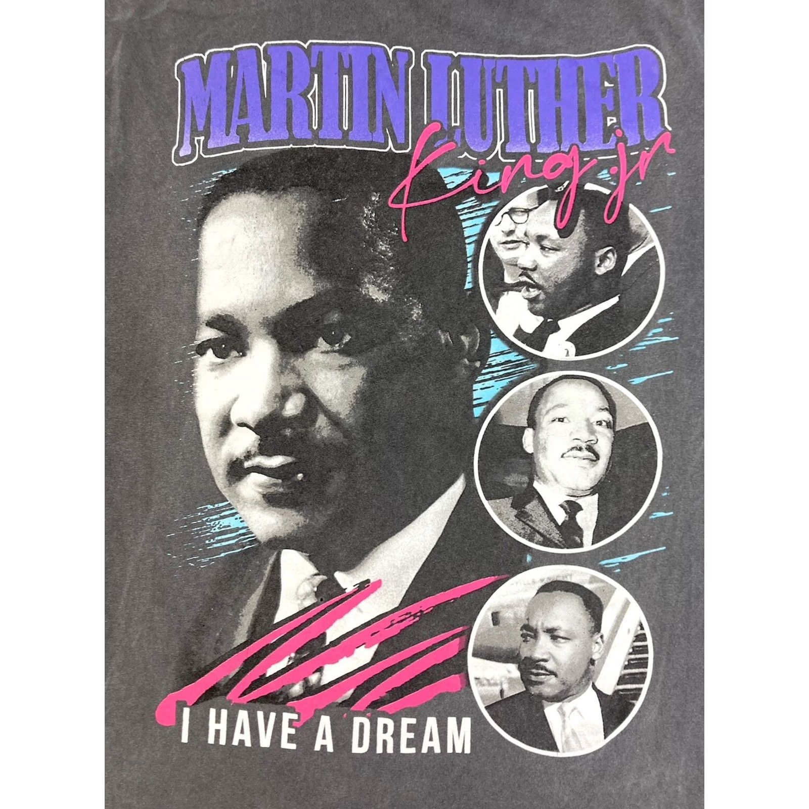 Vintage Martin Luther King MLK T-Shirt Men XL Gray Short Sleeve Graphic Size US XL / EU 56 / 4 - 2 Thumbnail