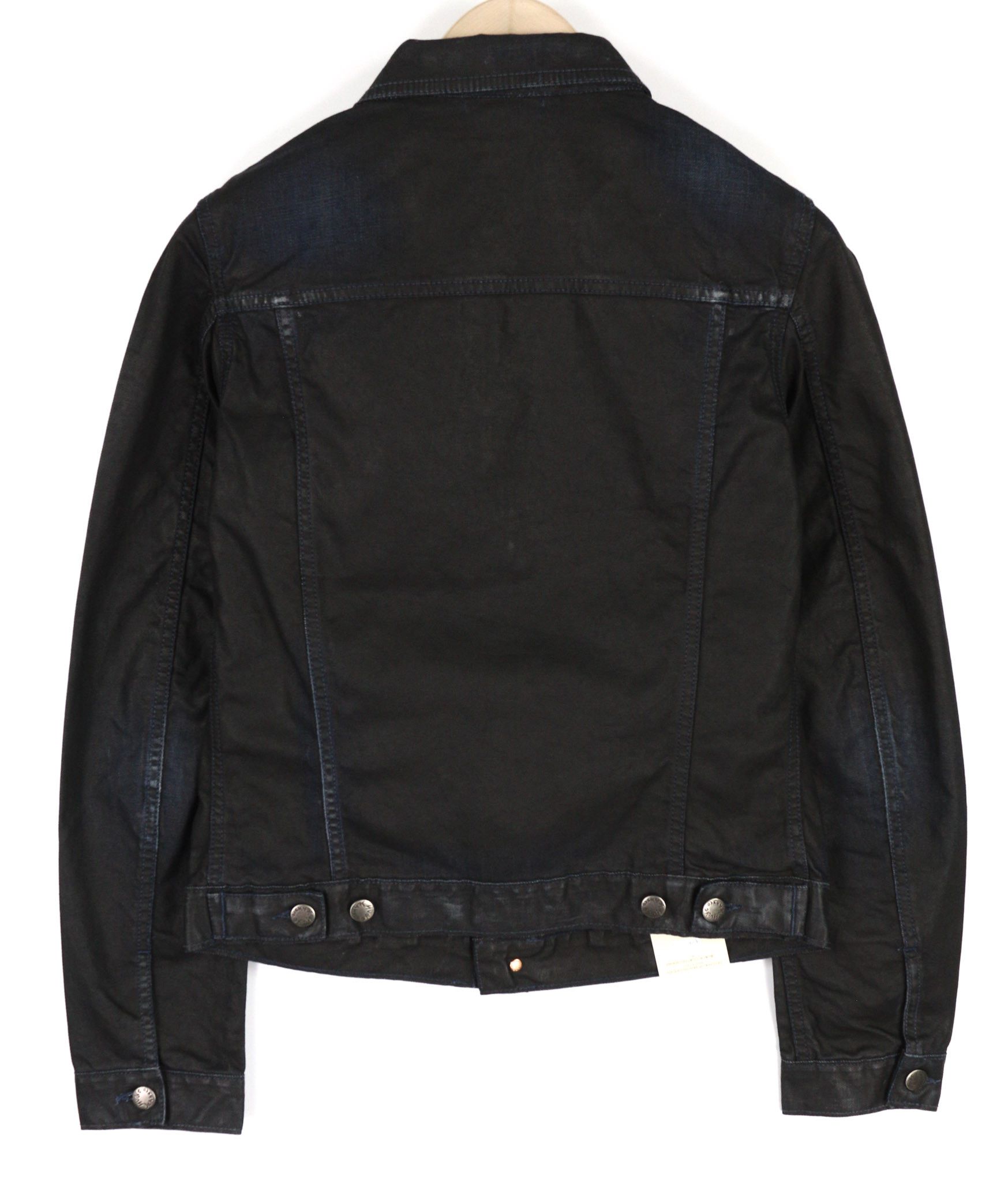 Nudie Jeans TERRY M Black Coated Indigo Jacket 81072 Size US M / EU 48-50 / 2 - 2 Thumbnail
