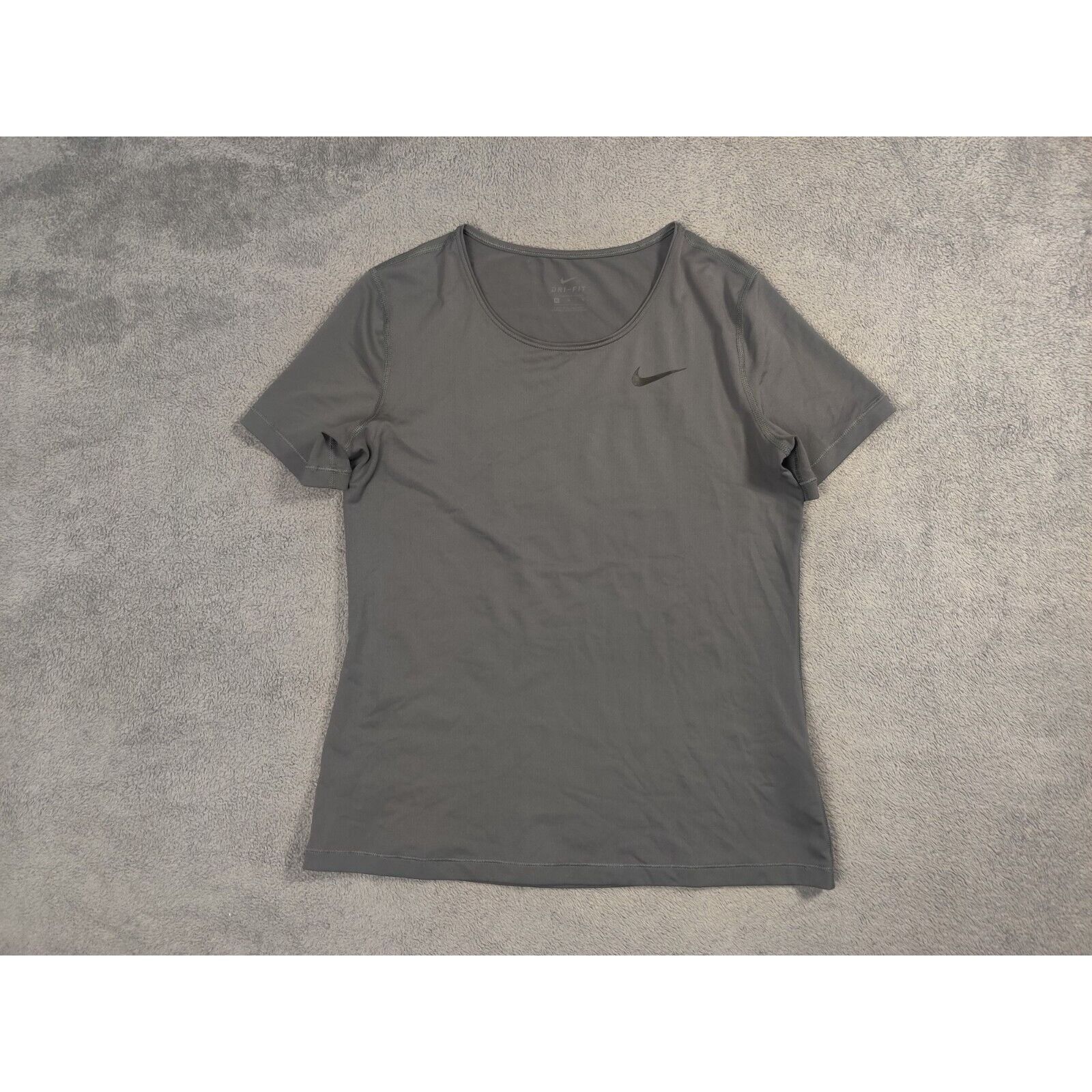 Nike Nike Shirt Adult Mens Medium Solid Dark Gray Black Swoosh Size US M / EU 48-50 / 2 - 1 Thumbnail