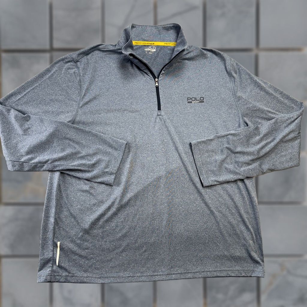 Vintage Polo Sport Ralph Lauren Shirt Mens XL Blue 1/4 Zip Performance Thermo Golf Polo Shirt Size US XL / EU 56 / 4 - 1 Thumbnail