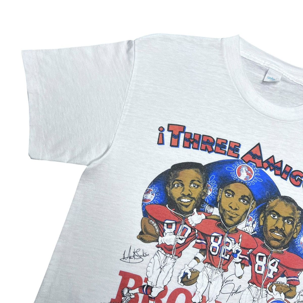 NFL 1987 NFL Denver Broncos Three Amigos AFC Champions T-Shirt Size US M / EU 48-50 / 2 - 8 Thumbnail