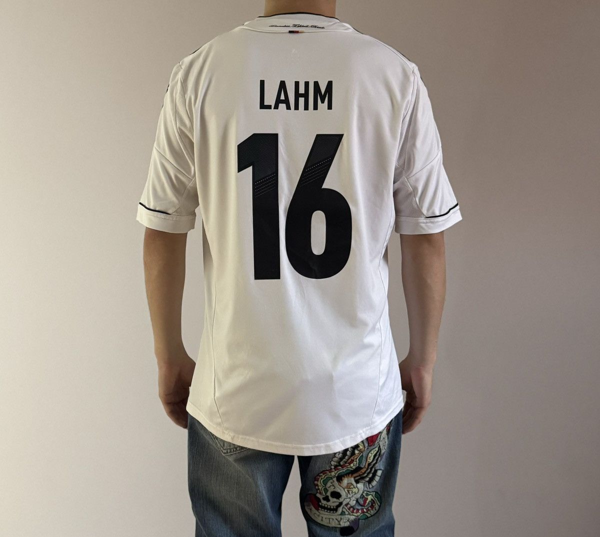 Vintage Adidas Germany LAHM 2012-2013 Original Jersey Size US L / EU 52-54 / 3 - 3 Thumbnail