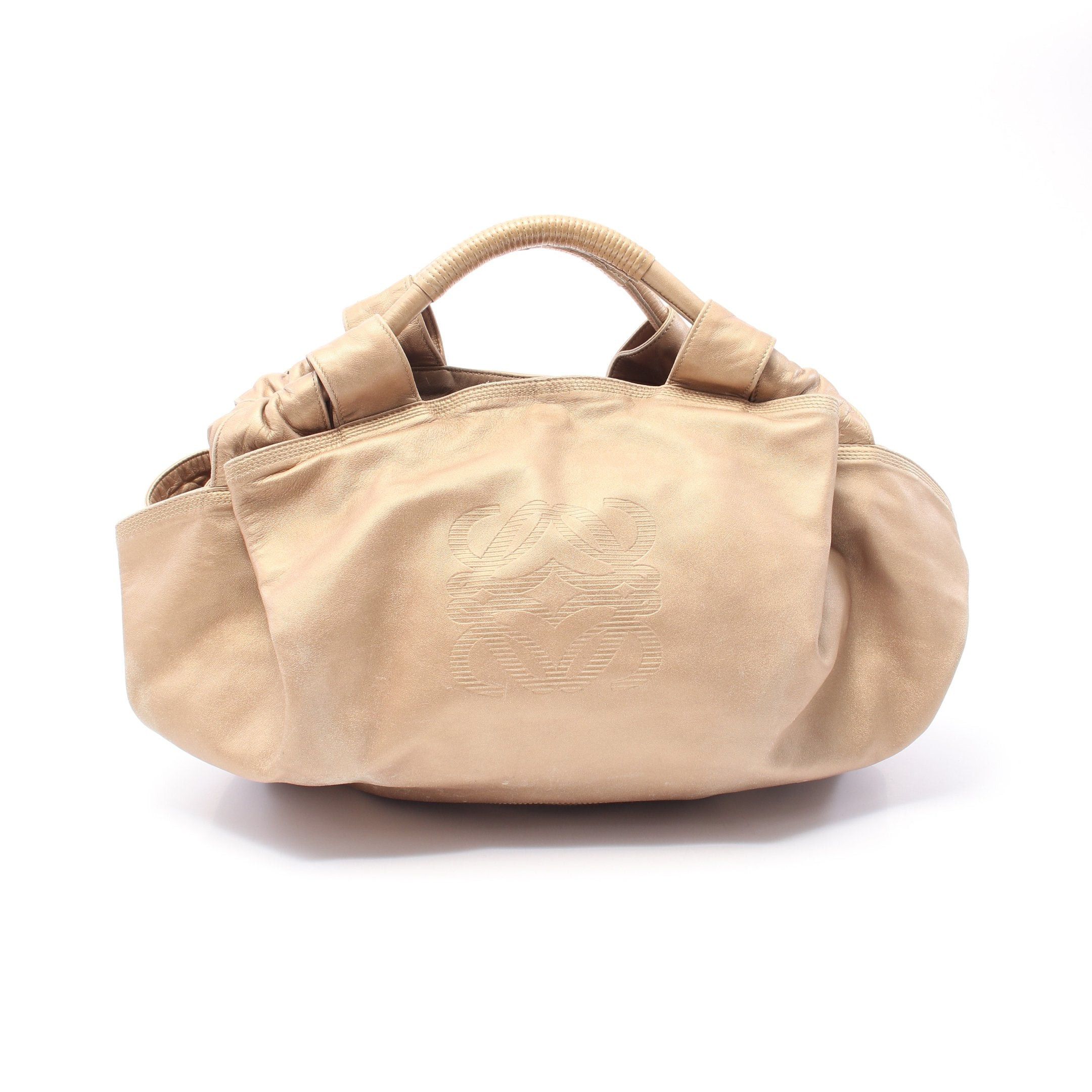 Loewe Loewe Nappa Aire Handbag Leather Gold Size ONE SIZE - 1 Thumbnail