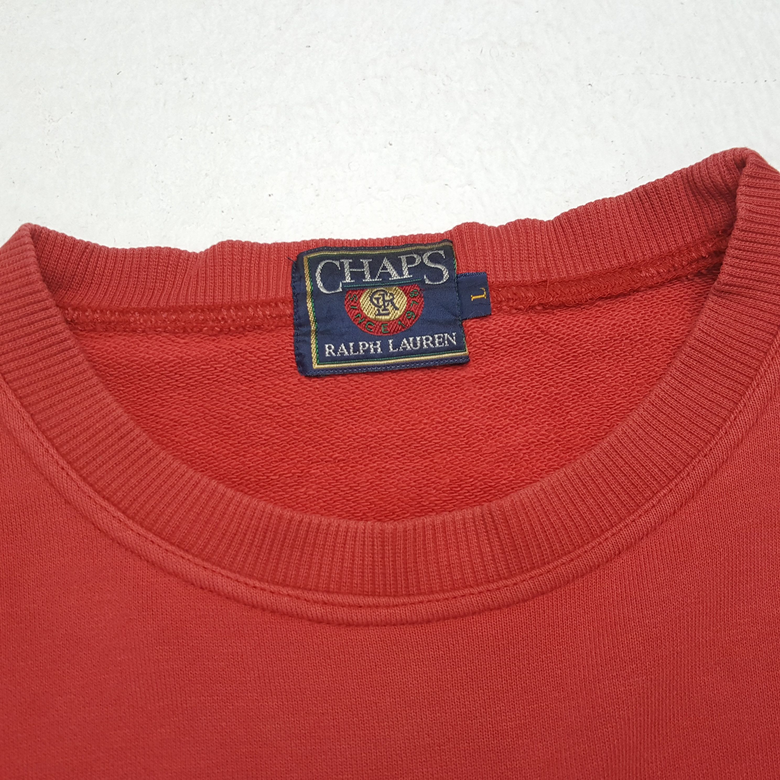 Chaps × Chaps Ralph Lauren × Vintage CHAPS RALPH LAUREN Center Design Style Sweatshirt Size US XL / EU 56 / 4 - 10 Thumbnail