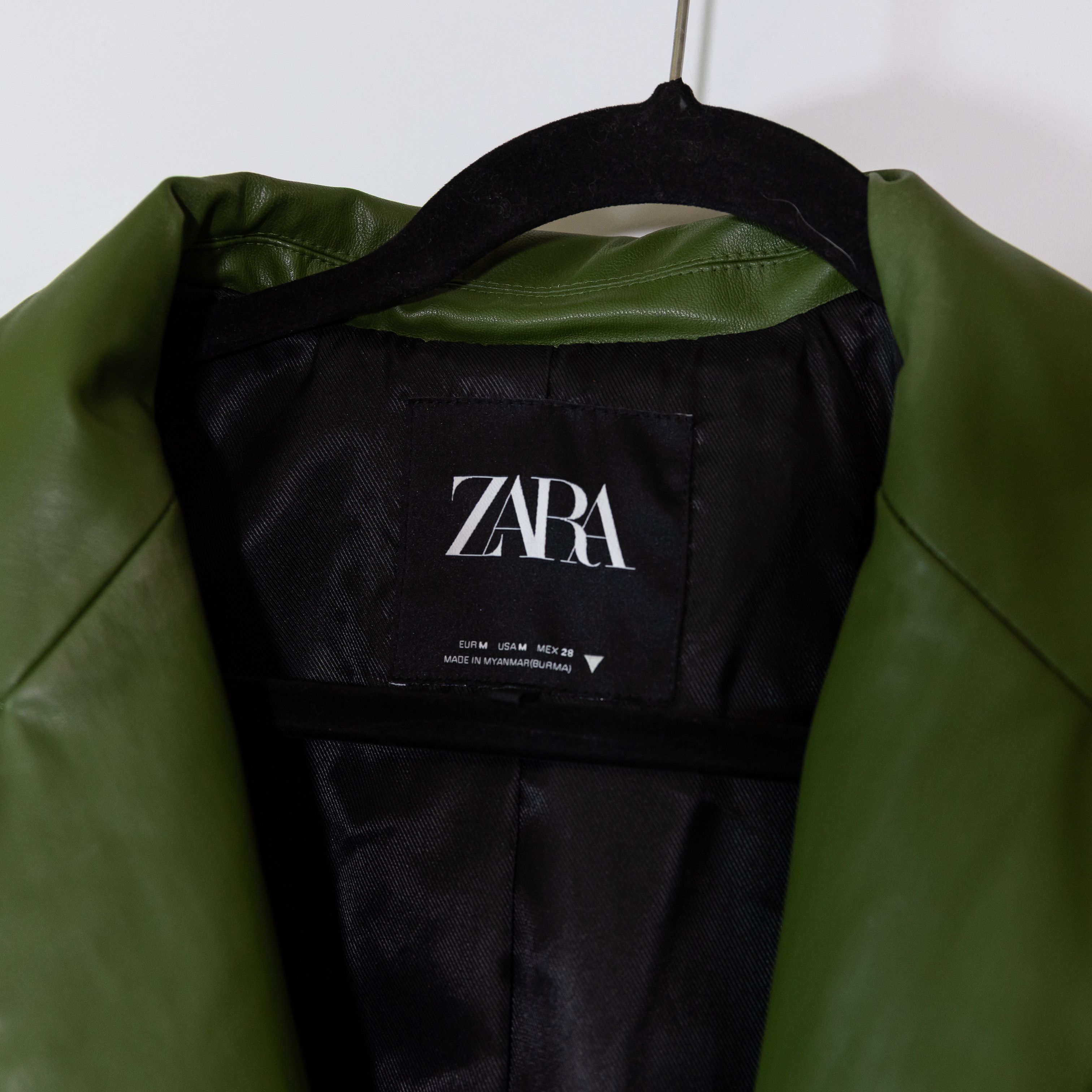 Zara Zara Faux Vegan Leather Collared Two Button Size M / US 6-8 / IT 42-44 - 2 Thumbnail
